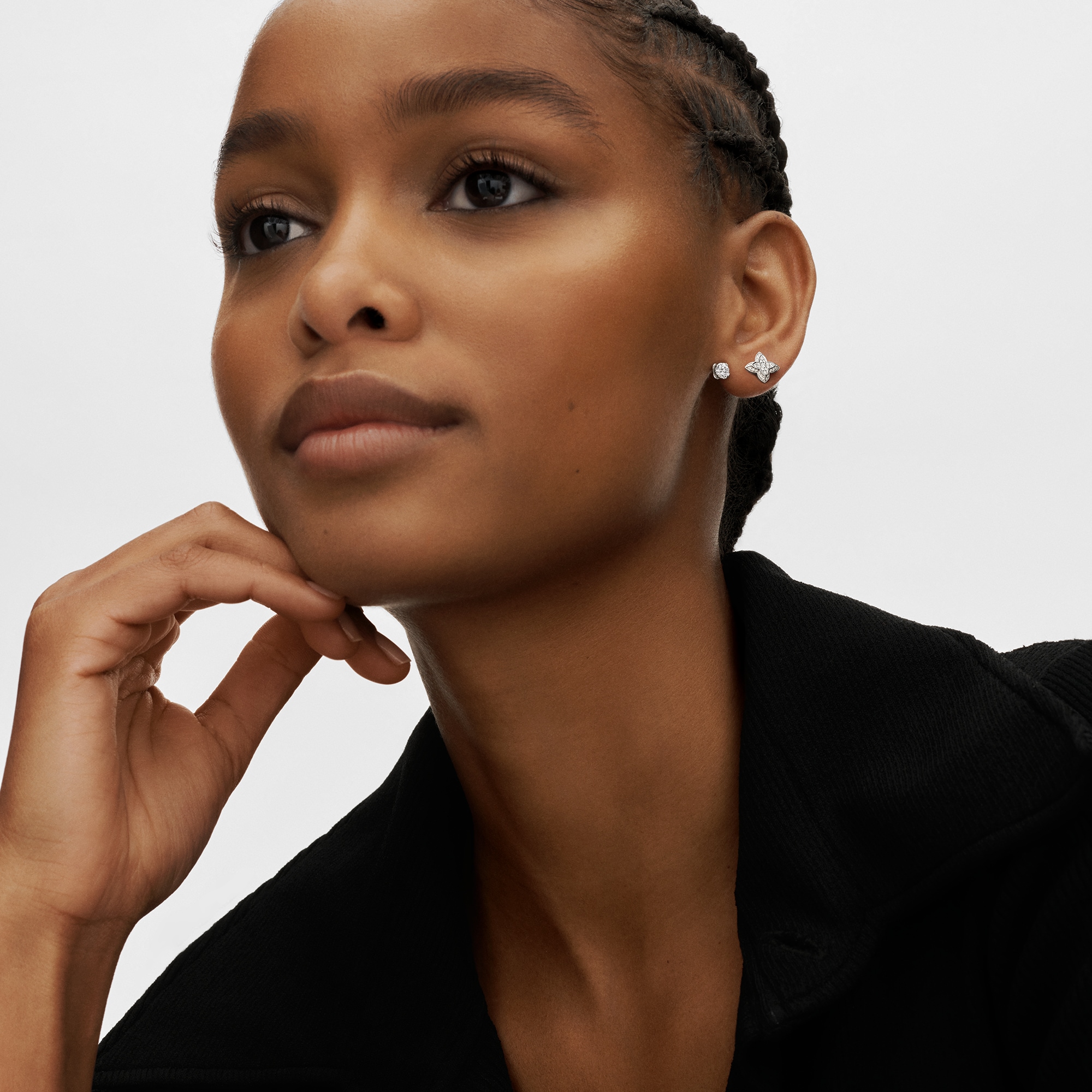 LV Diamonds Double Stud, Round Brilliant cut - per unit  in Jewelry