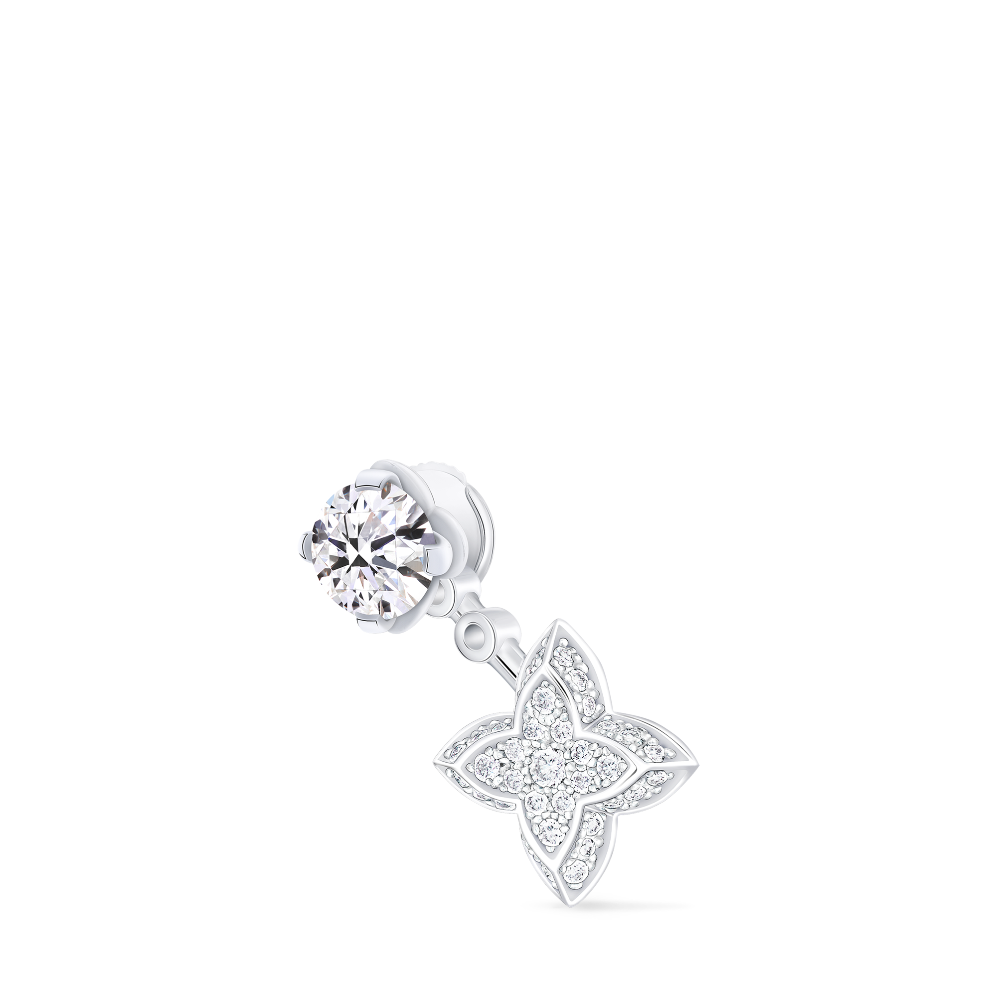LV Diamonds Double Stud, Round Brilliant cut - per unit  in Jewelry