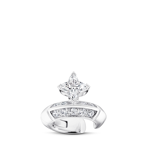 LV Diamonds Double Ring, Round Brilliant cut in Les Extraordinaires's Jewelry High Jewelry collections by Louis Vuitton