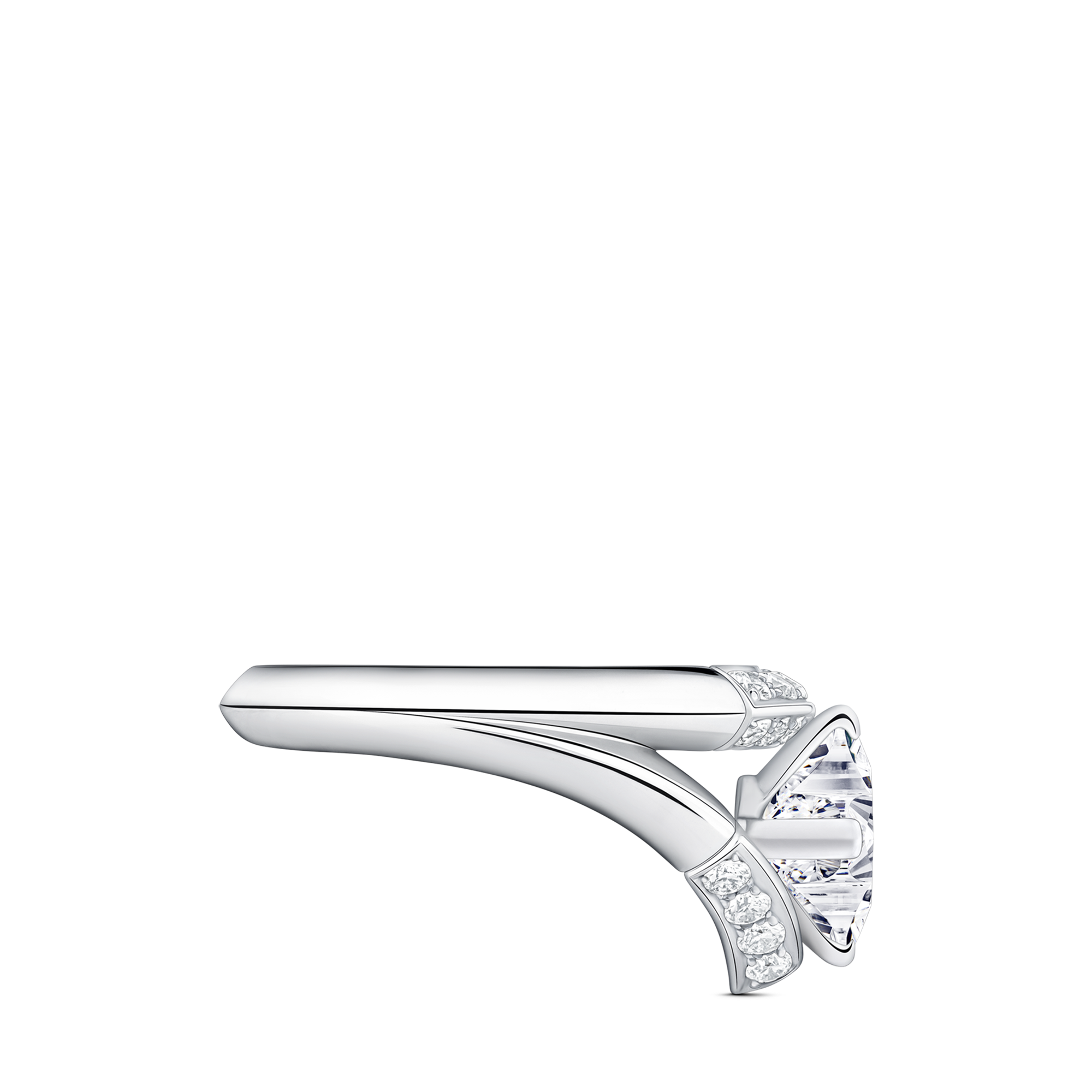 LV Diamonds Pavé Double Ring, LV Monogram Star cut  in Jewelry