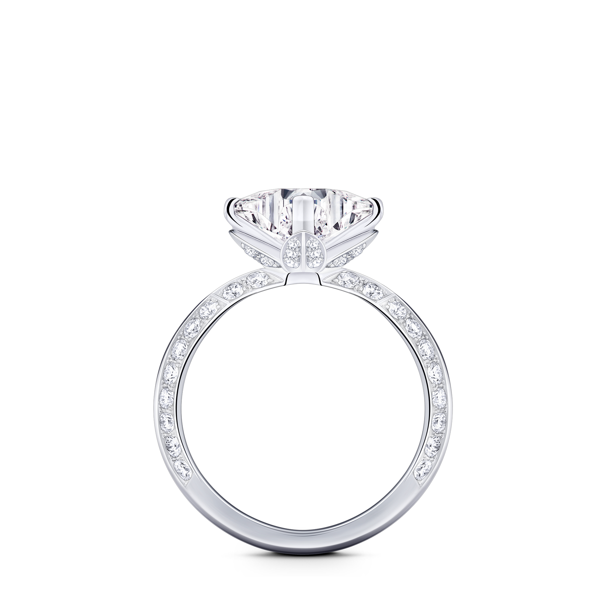 LV Diamonds Pavé Solitaire, LV Monogram Star Cut  in Jewelry