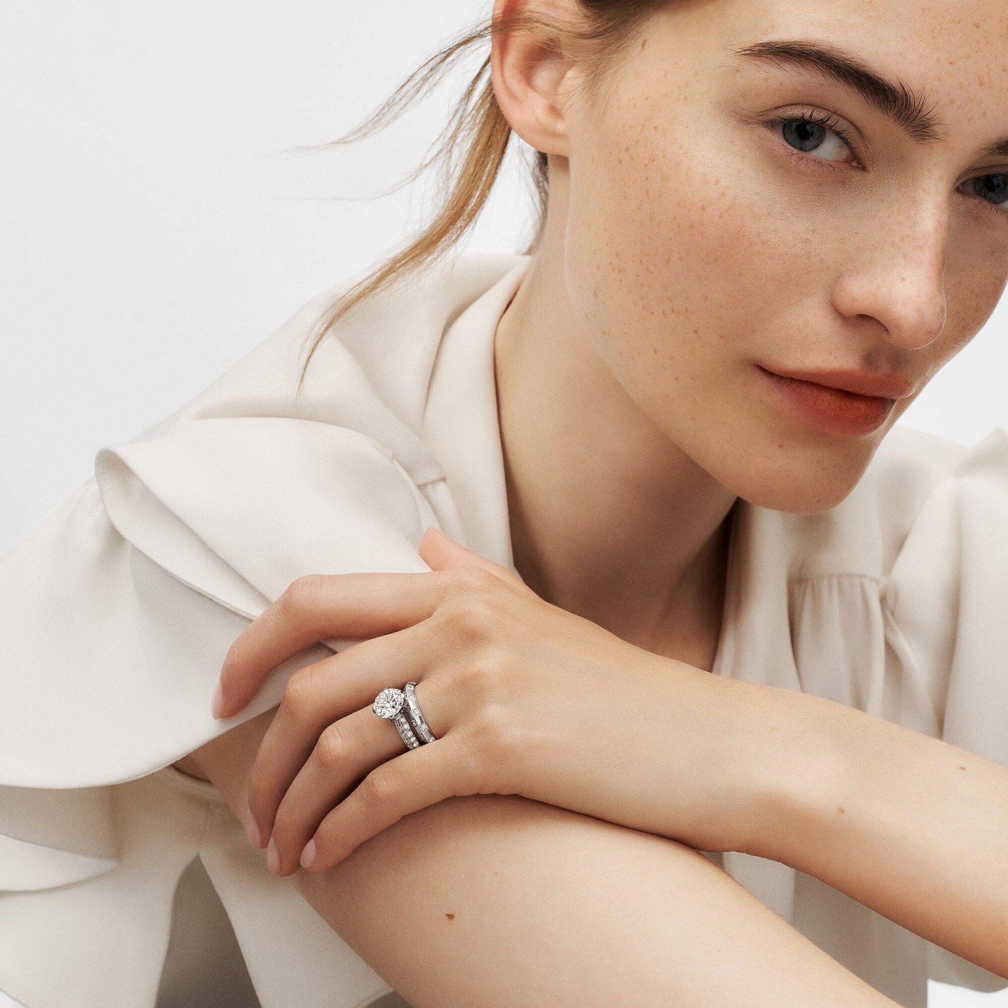 LV Diamonds Pavé Solitaire, Round Brilliant cut  in Jewelry