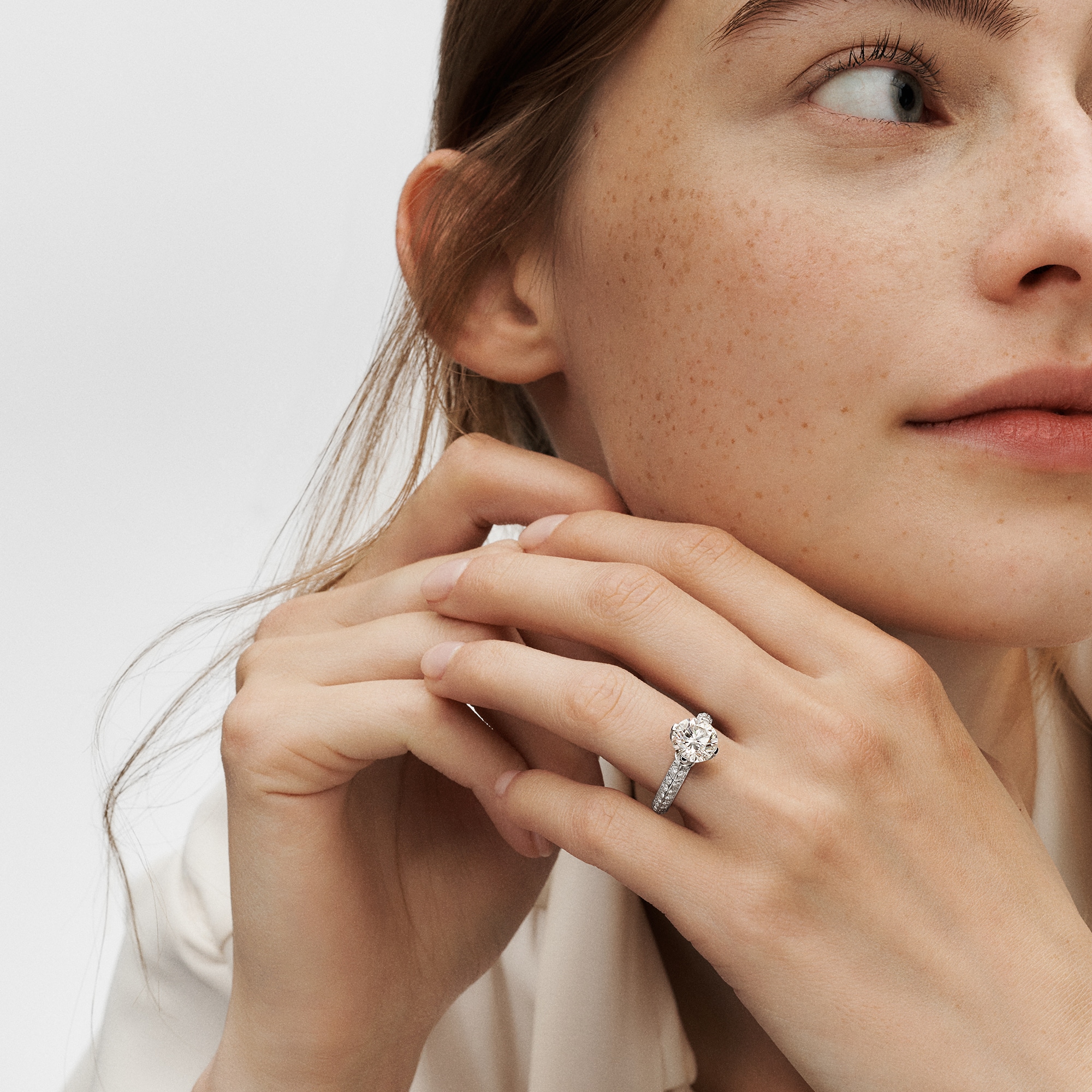 LV Diamonds Pavé Solitaire, Round Brilliant cut  in Jewelry