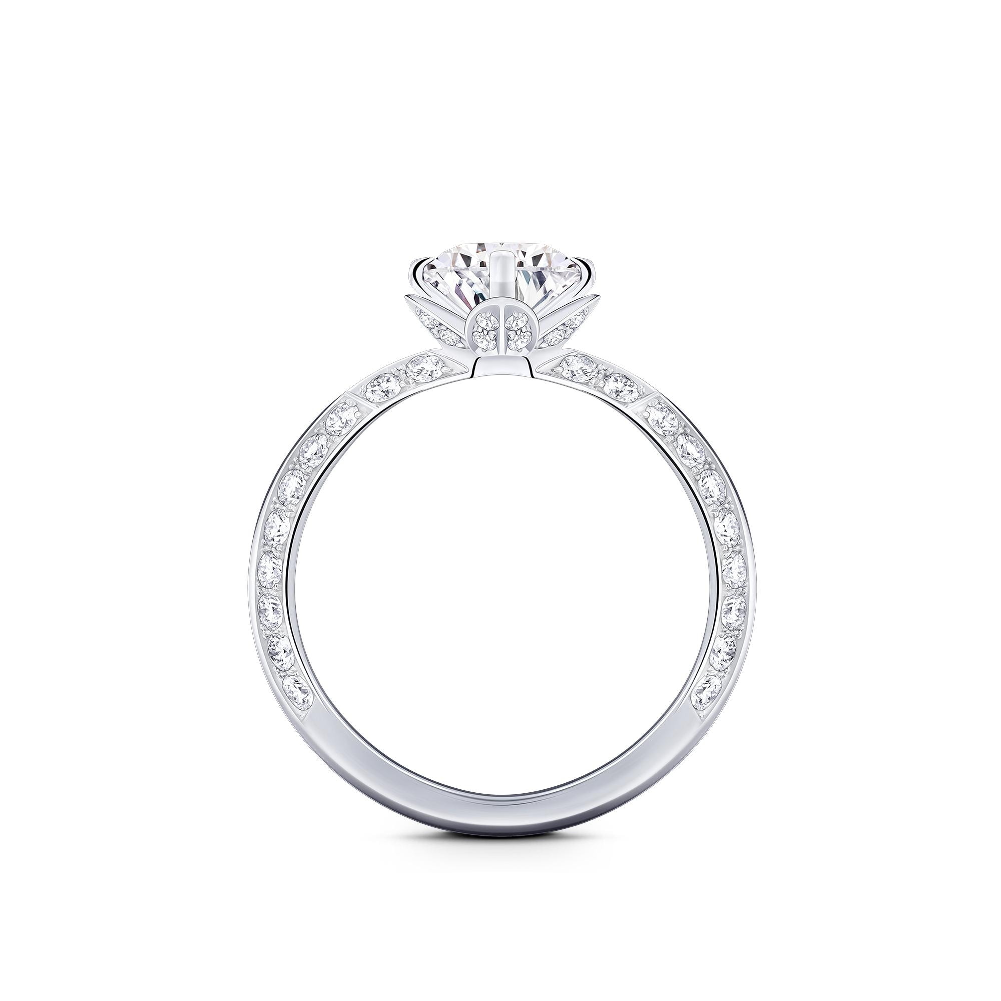 LV Diamonds Pavé Solitaire, Round Brilliant cut  in Jewelry