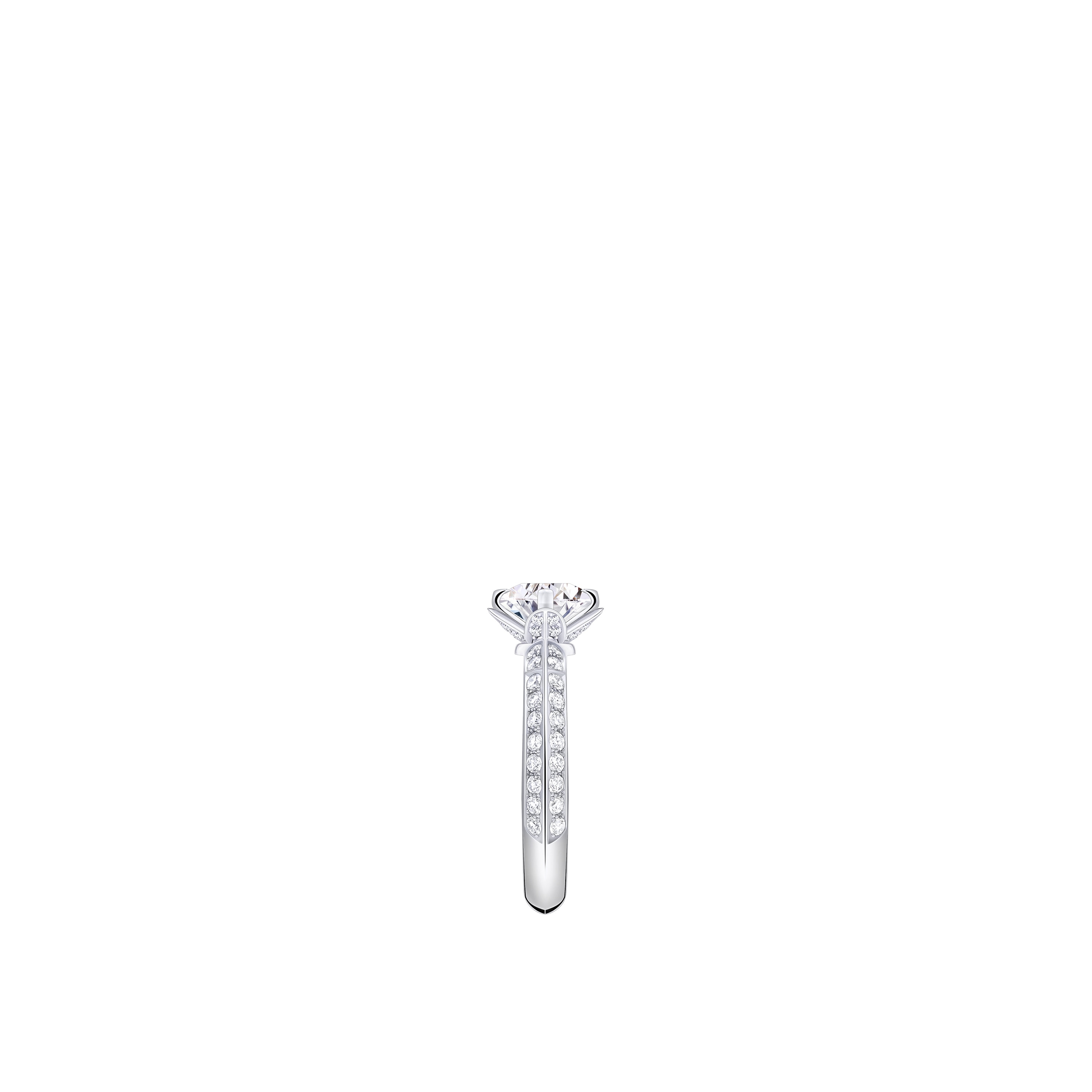 LV Diamonds Pavé Solitaire, Round Brilliant cut  in Jewelry