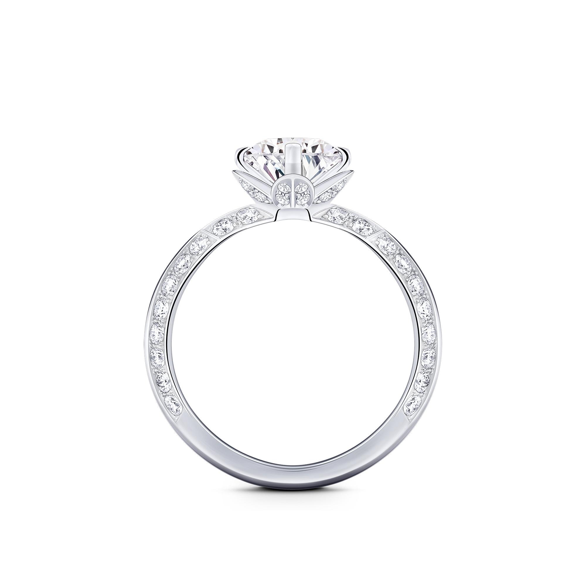 LV Diamonds Pavé Solitaire, Round Brilliant cut  in Jewelry