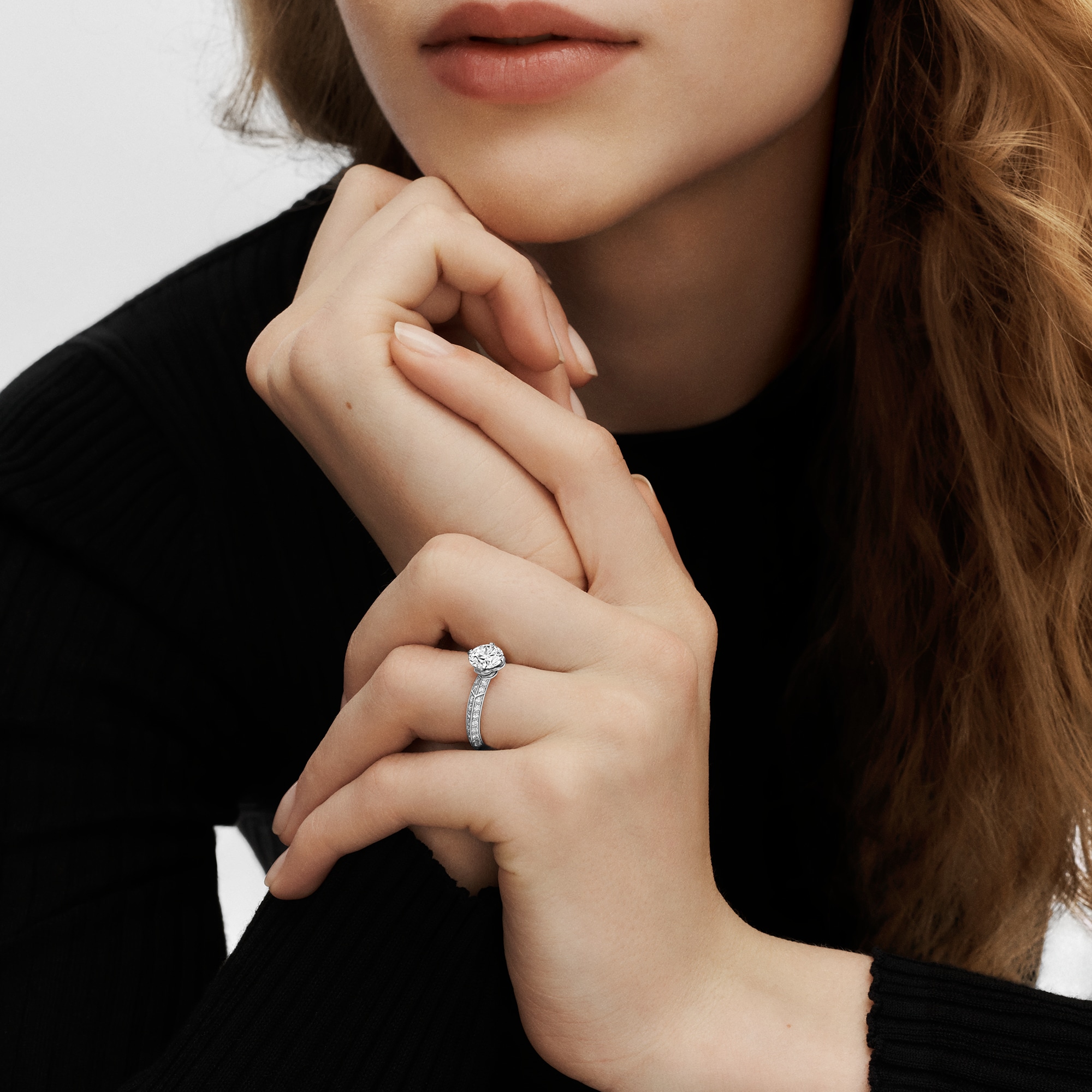 LV Diamonds Pavé Solitaire, Round Brilliant cut  in Jewelry