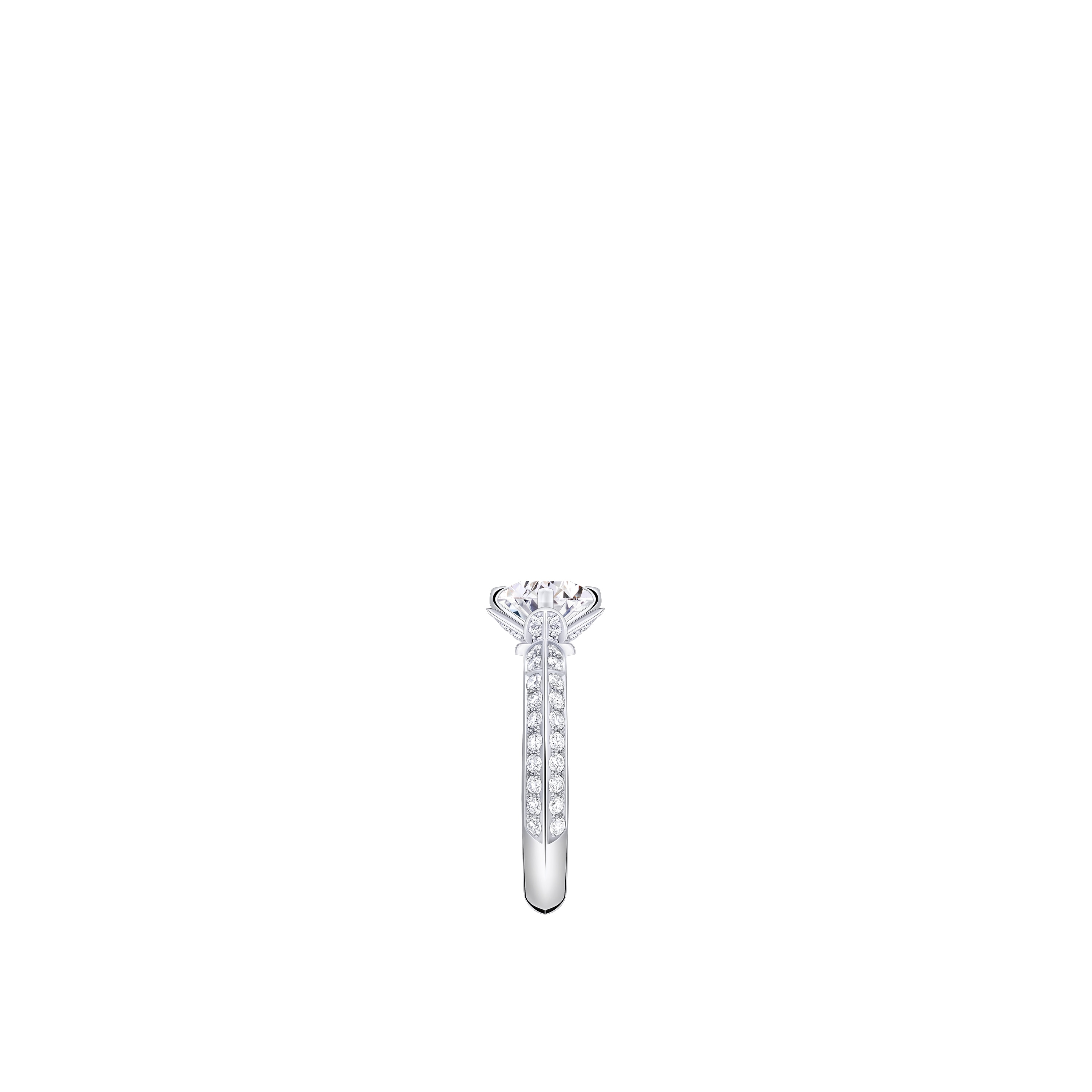 LV Diamonds Pavé Solitaire, Round Brilliant cut  in Jewelry