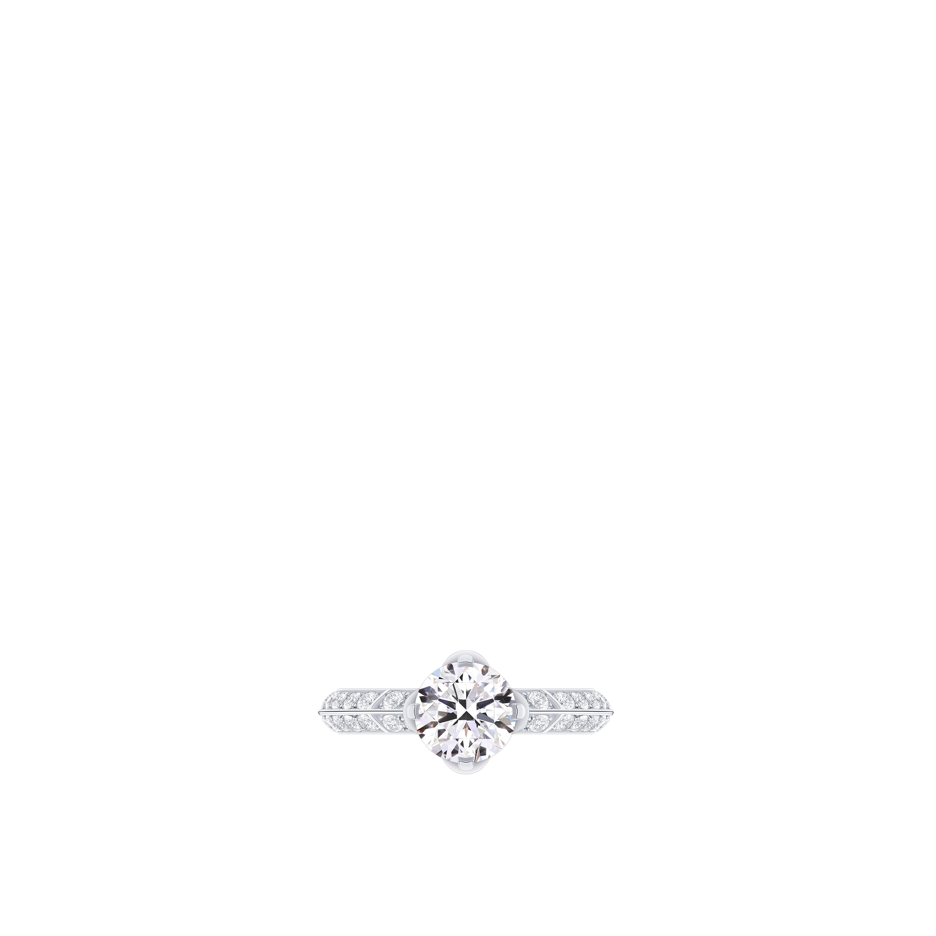 LV Diamonds Pavé Solitaire, Round Brilliant cut  in Jewelry