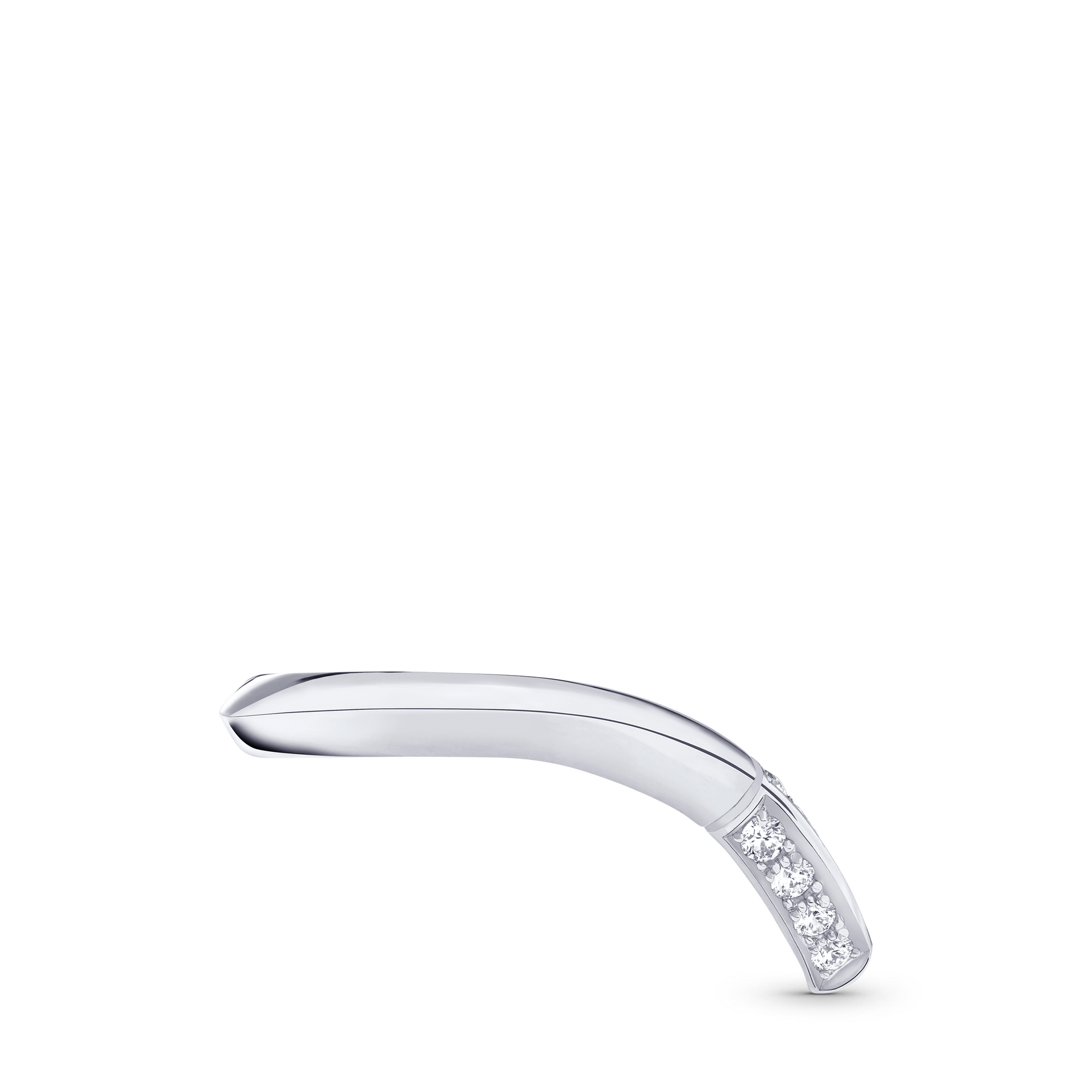 LV Diamonds Pavé V Ring, Platinum  in Jewelry