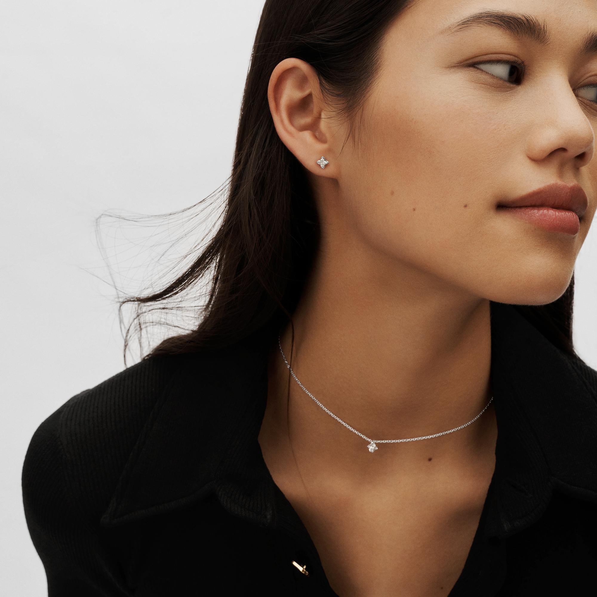 LV Diamonds Stud, LV Monogram Star cut - per unit  in Jewelry