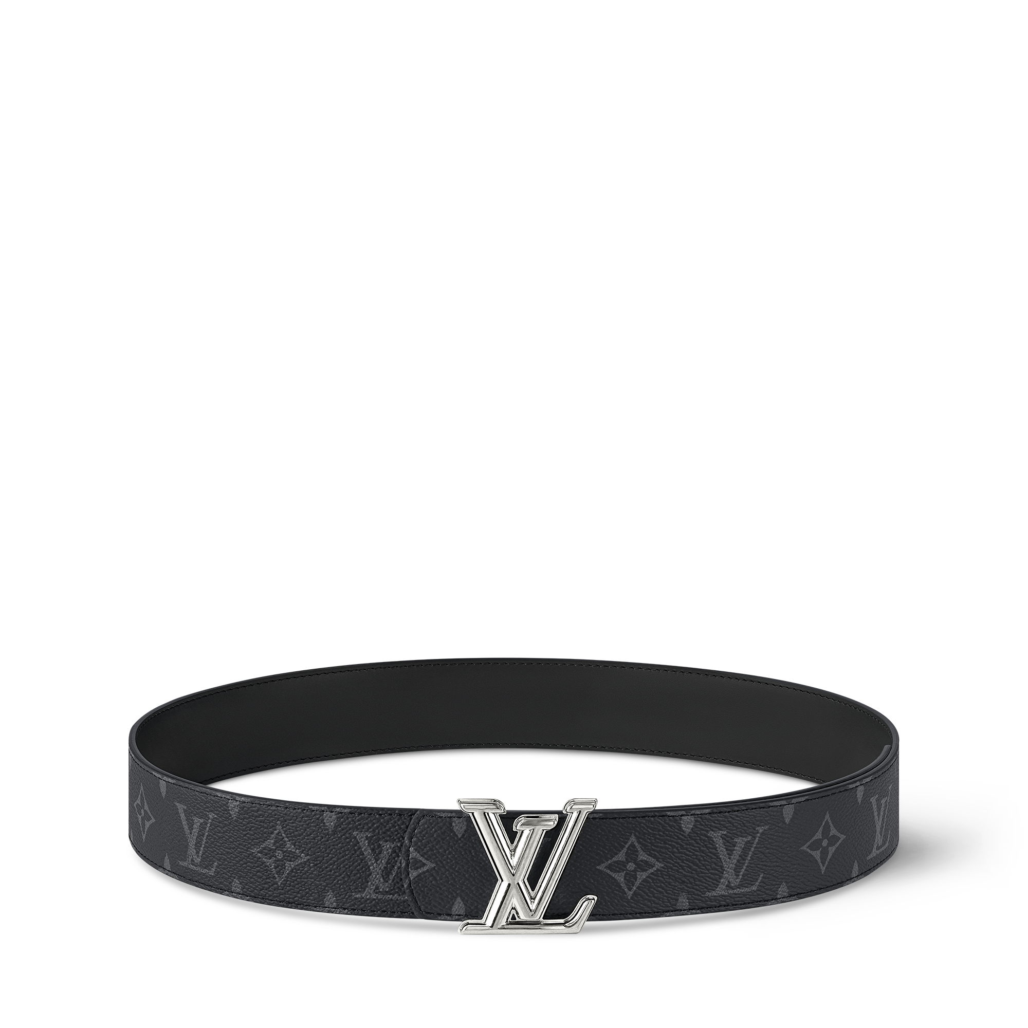 LV Dimension 40mm Reversible Belt Monogram Eclipse Canvas in Men