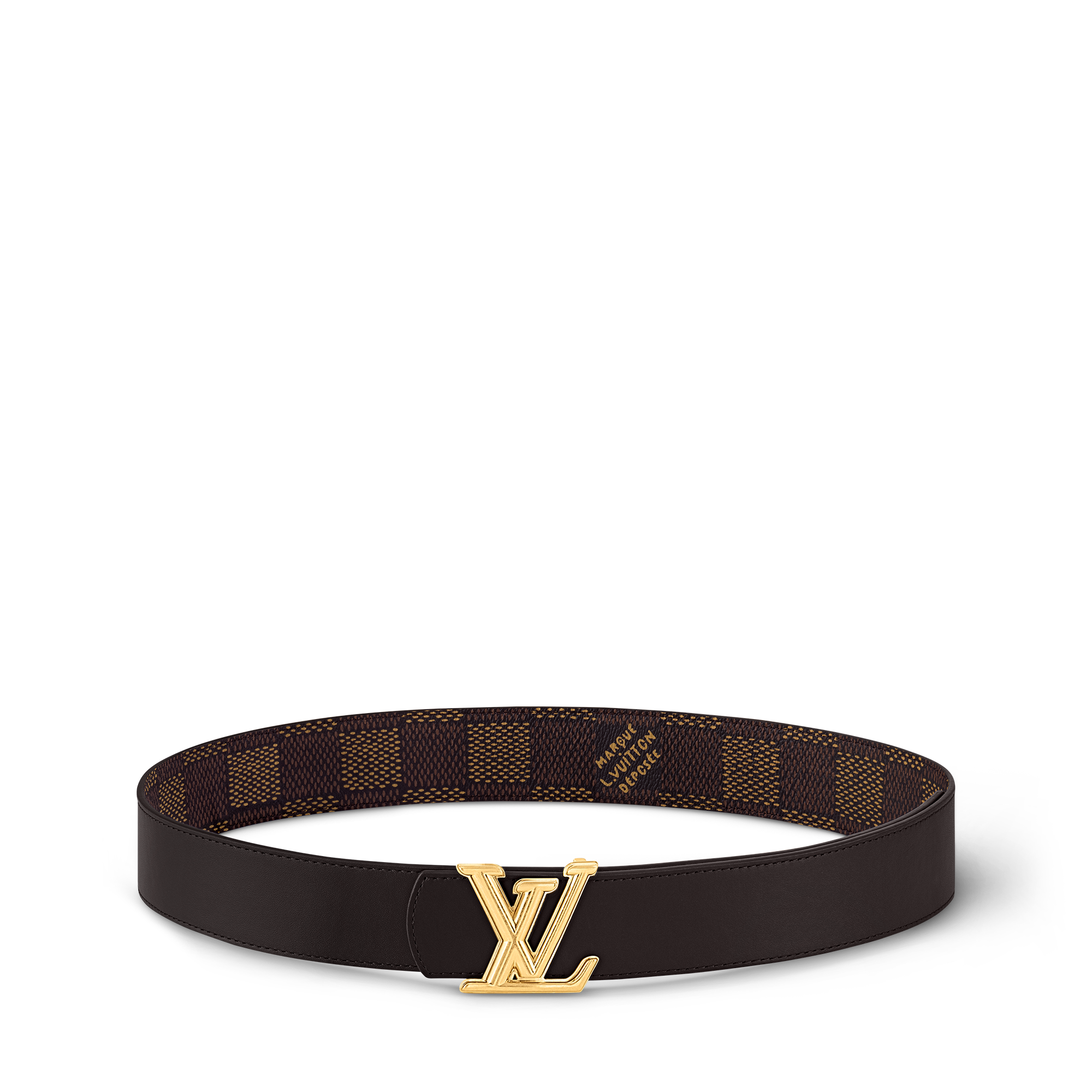 LV Dimension 40mm Reversible Belt Damier Graphite Canvas in Men
