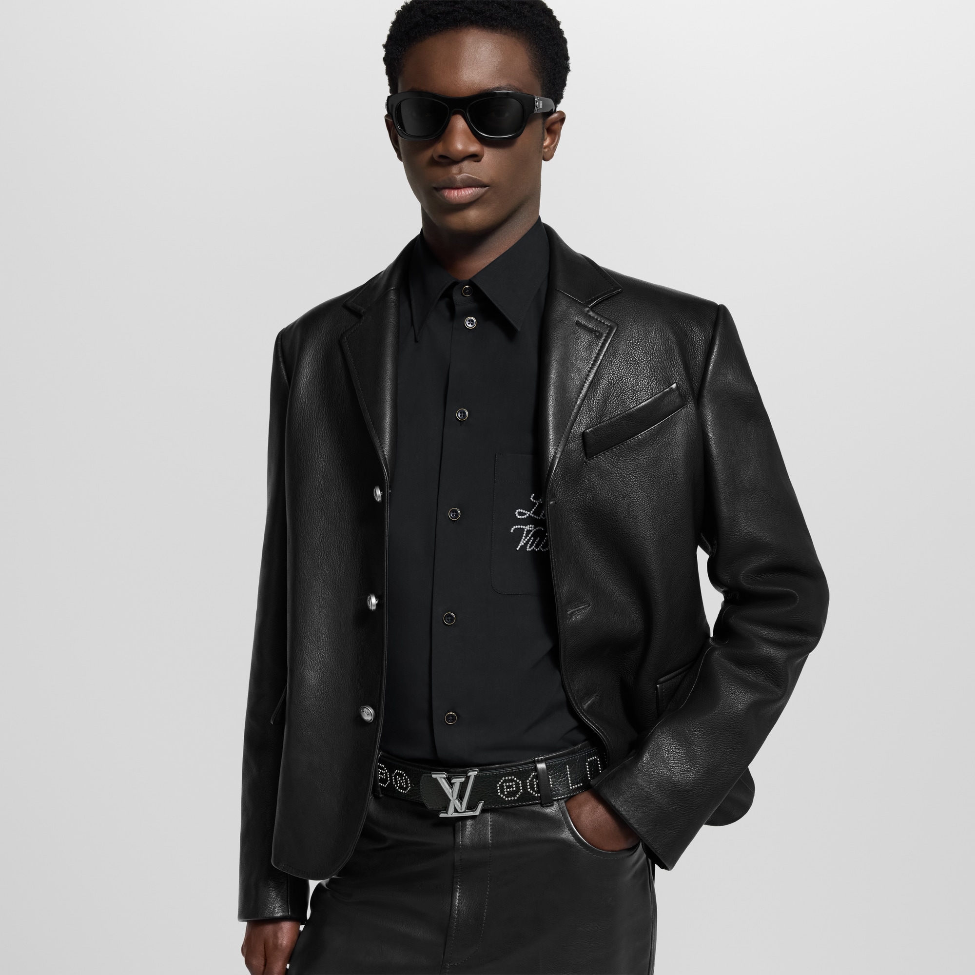 LV Dimension Rockabilly Studs 40mm Reversible Belt  in Men