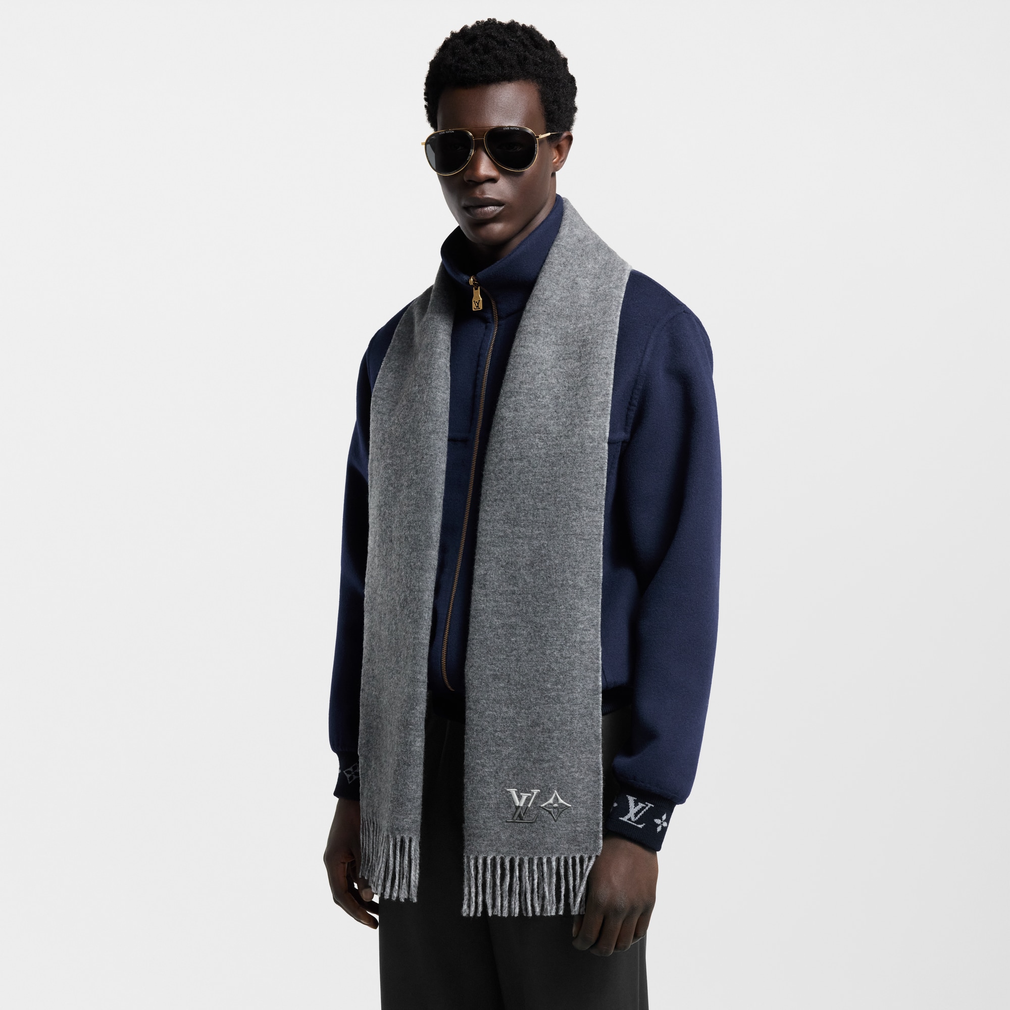 LV Dual Scarf S00 in Men