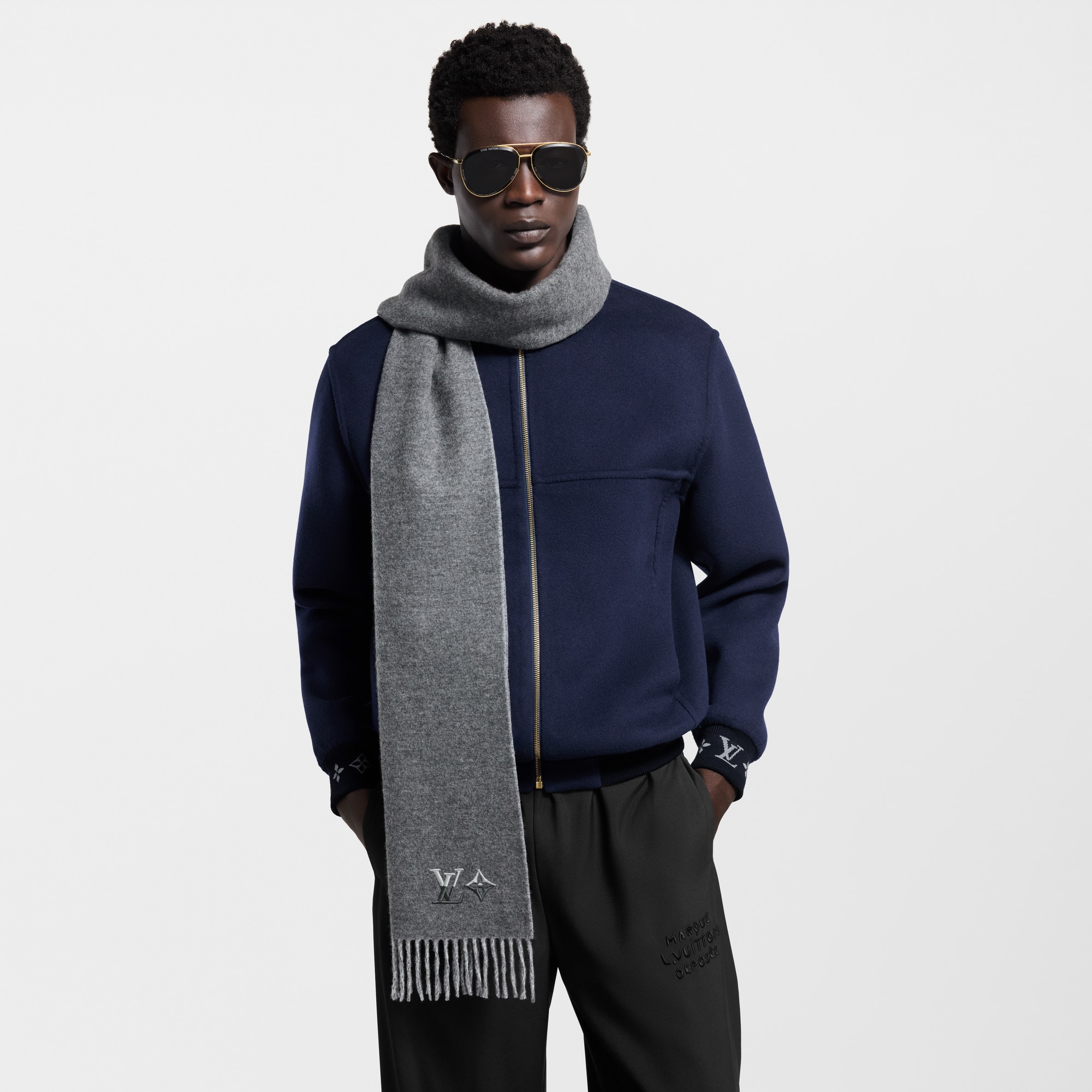 LV Dual Scarf S00 in Men