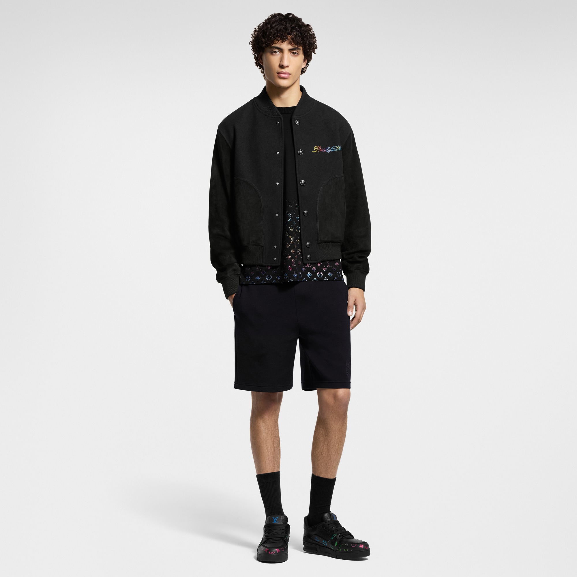 LV Embellished Jersey Shorts    in New