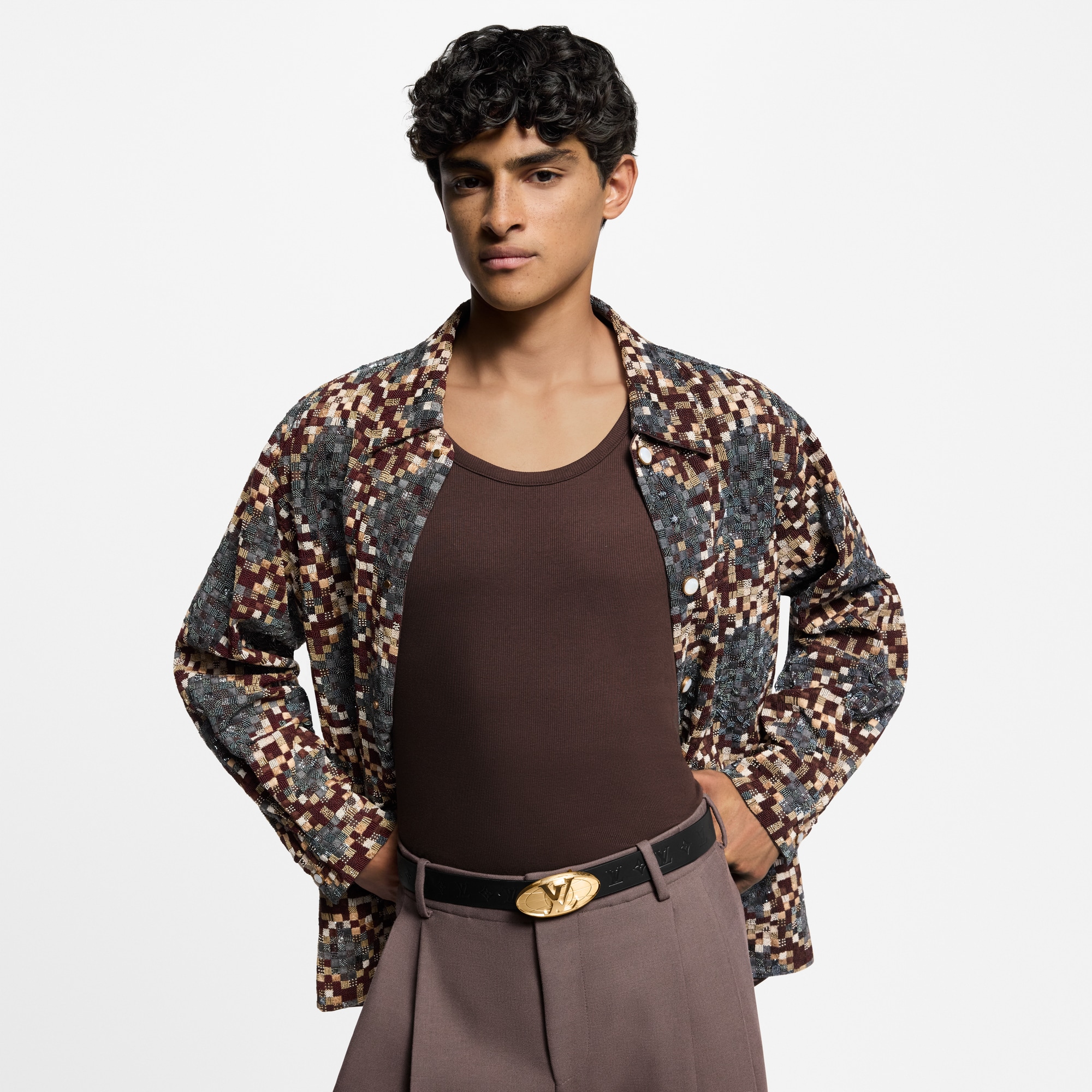 LV Fiction 30mm Reversible Belt  in Men