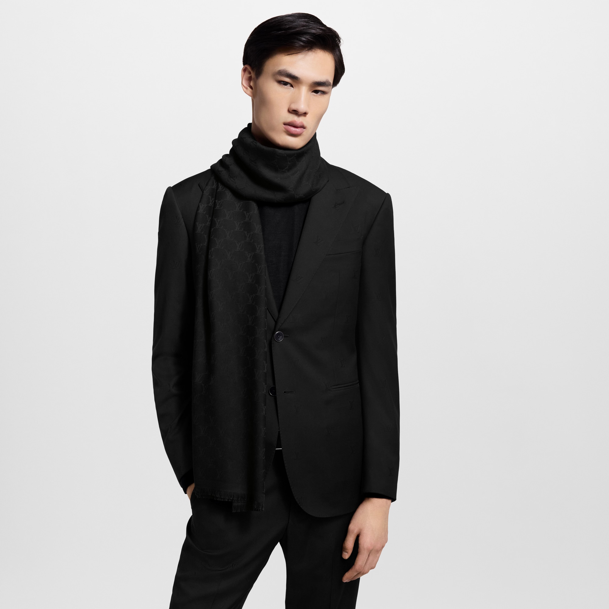 LV Fishnet Stole S00 in Men