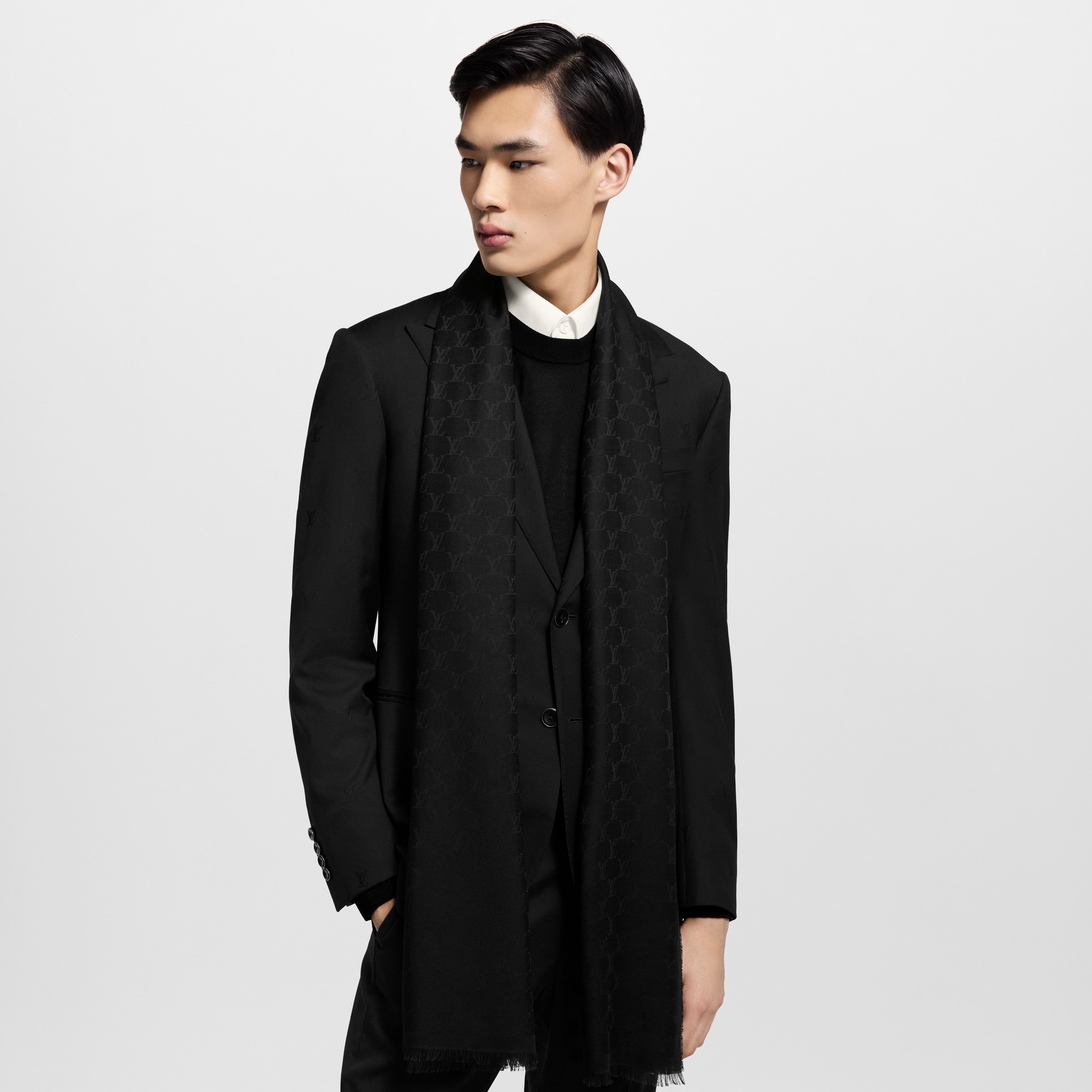 LV Fishnet Stole S00 in Men