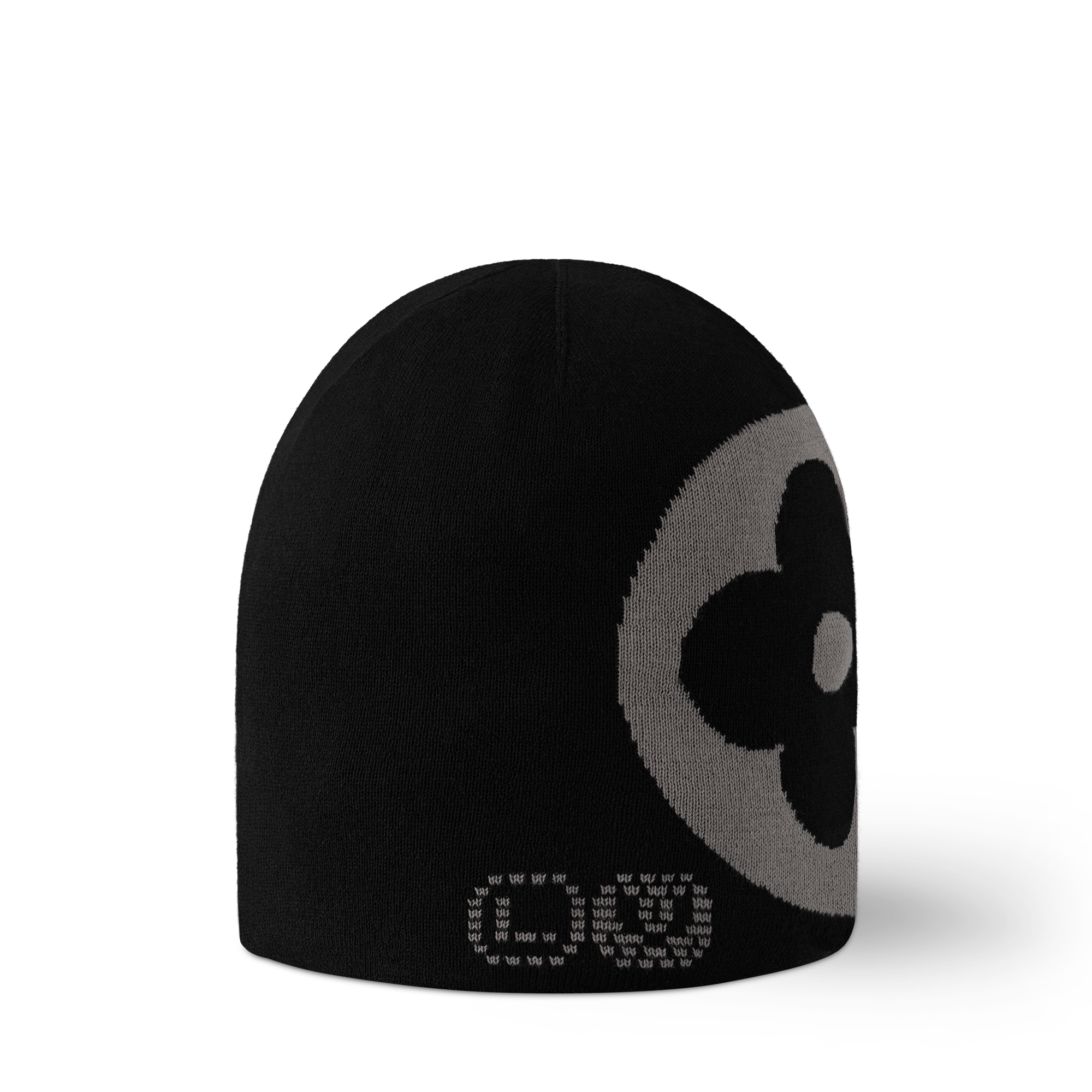 thumbnail image 2 of Louis Vuitton Black Check Wool Beanie – Unisex, Made In France 2 of 4