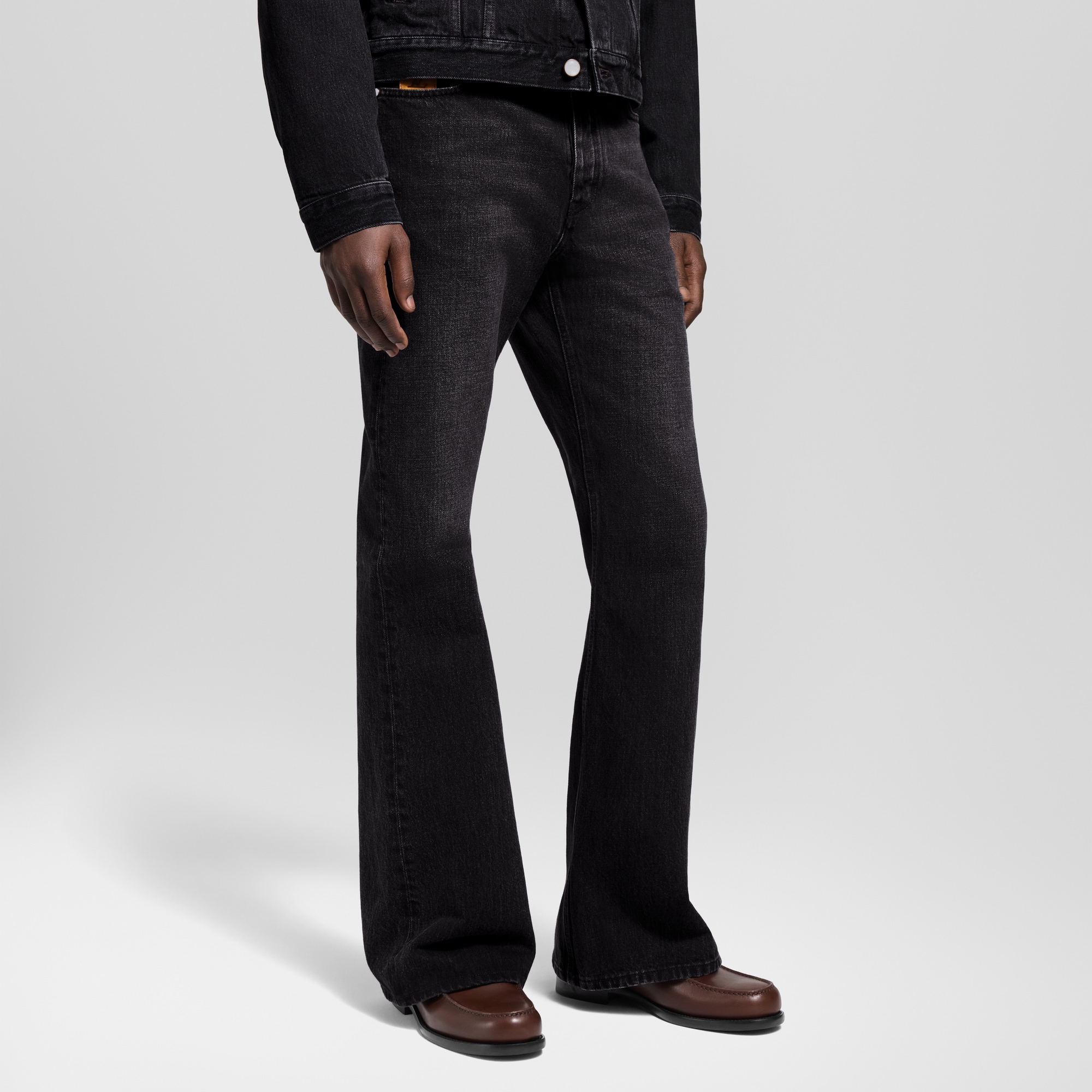 LV Flared Denim Pants  in Men