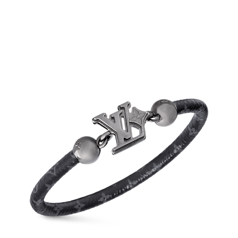 LV Flower Bracelet Monogram Eclipse Canvas in Men's Fashion Jewelry Bracelets collections by Louis Vuitton (Product zoom)