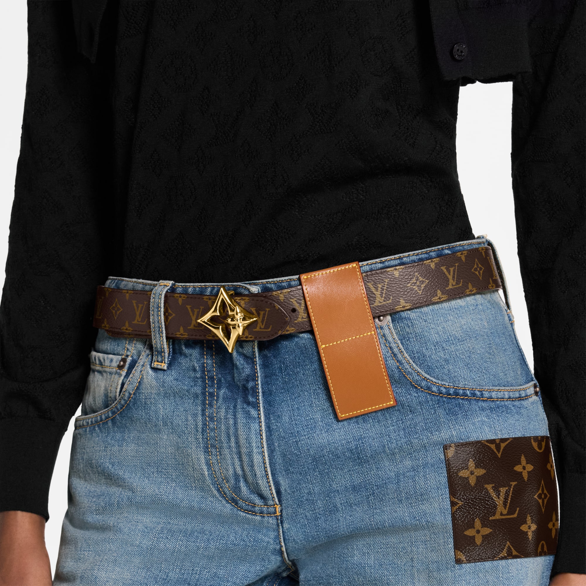 LV Flowergram 30mm Reversible Belt  in Women
