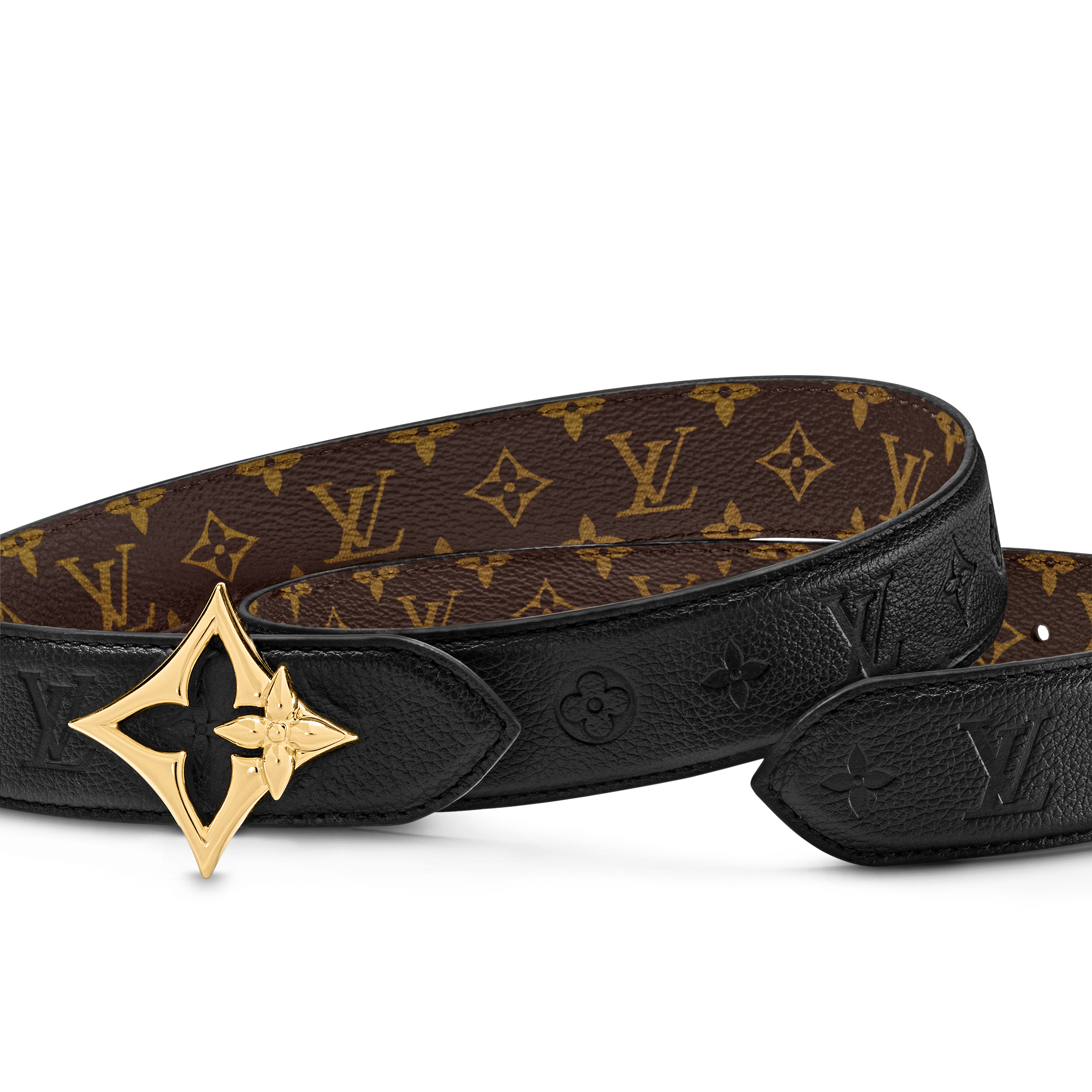 LV Flowergram 30mm Reversible Belt Monogram Canvas 
