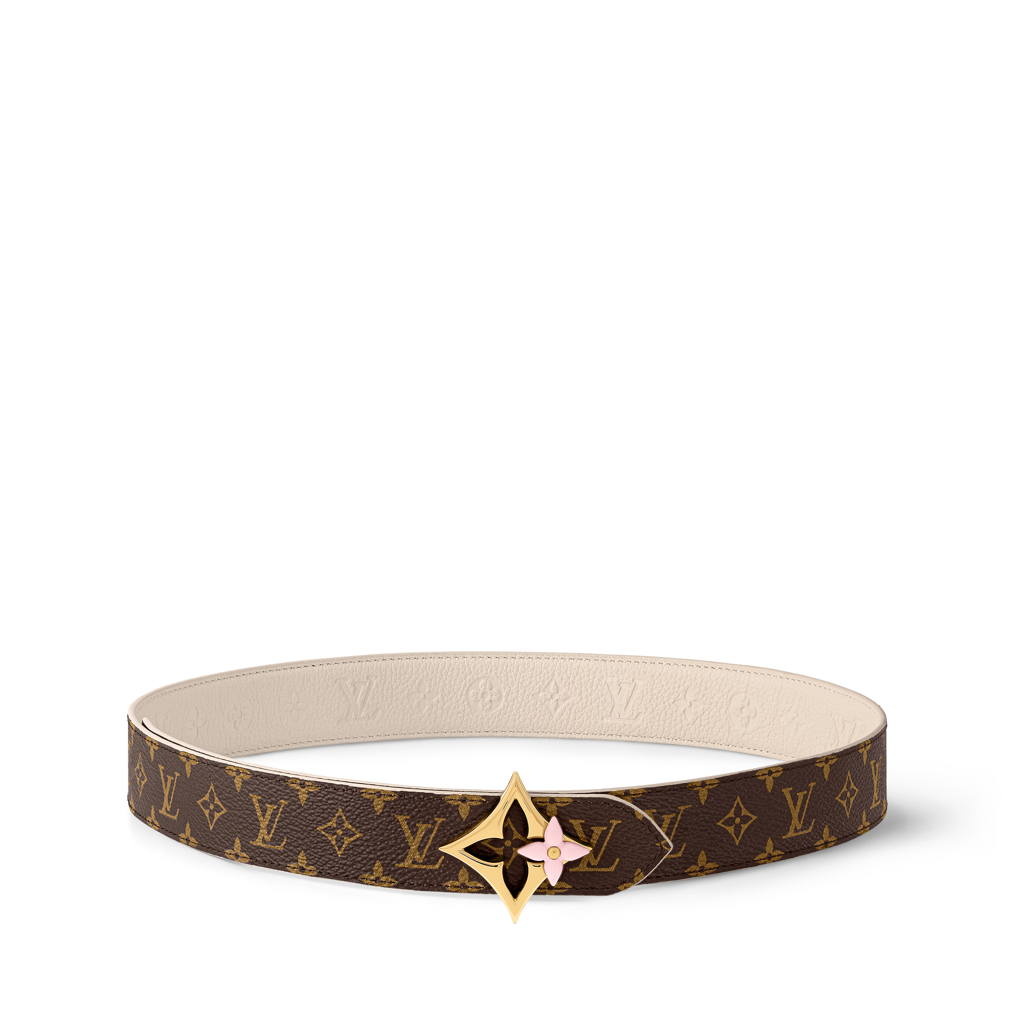 LV Flowergram Enamel 30mm Reversible Belt  in Women