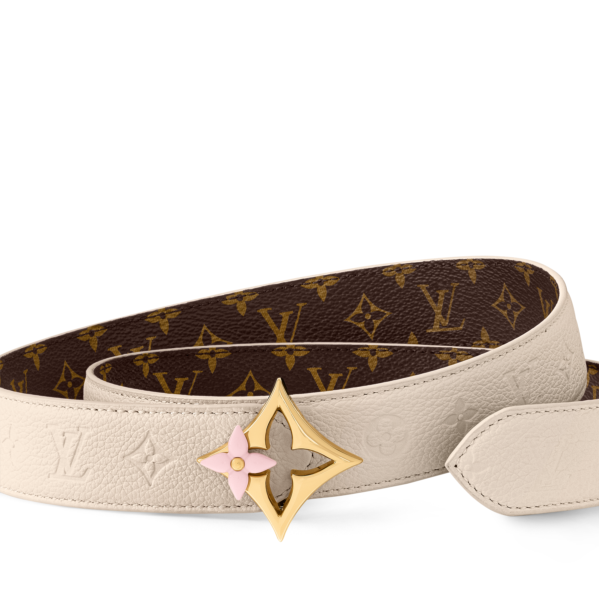 LV Flowergram Enamel 30mm Reversible Belt  in Women