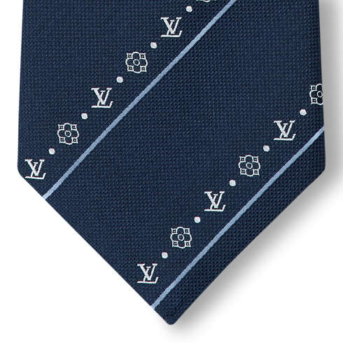 LV Flowers Stripes Tie S00 in Men's Accessories Ties collections by Louis Vuitton (Product zoom)