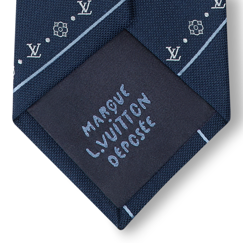 LV Flowers Stripes Tie S00 in Men's Accessories Ties collections by Louis Vuitton (Product zoom)
