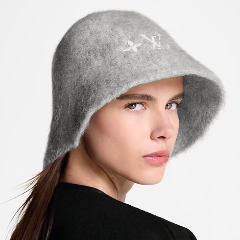 LV Fluffy Hat S00 in Women's Accessories Hats and Gloves collections by Louis Vuitton (Product zoom)
