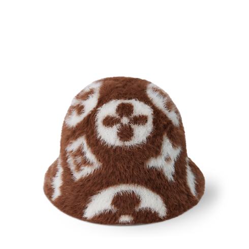 LV Fluffy Monogram Hat S00 in Women's Accessories Hats and Gloves collections by Louis Vuitton (Product zoom)