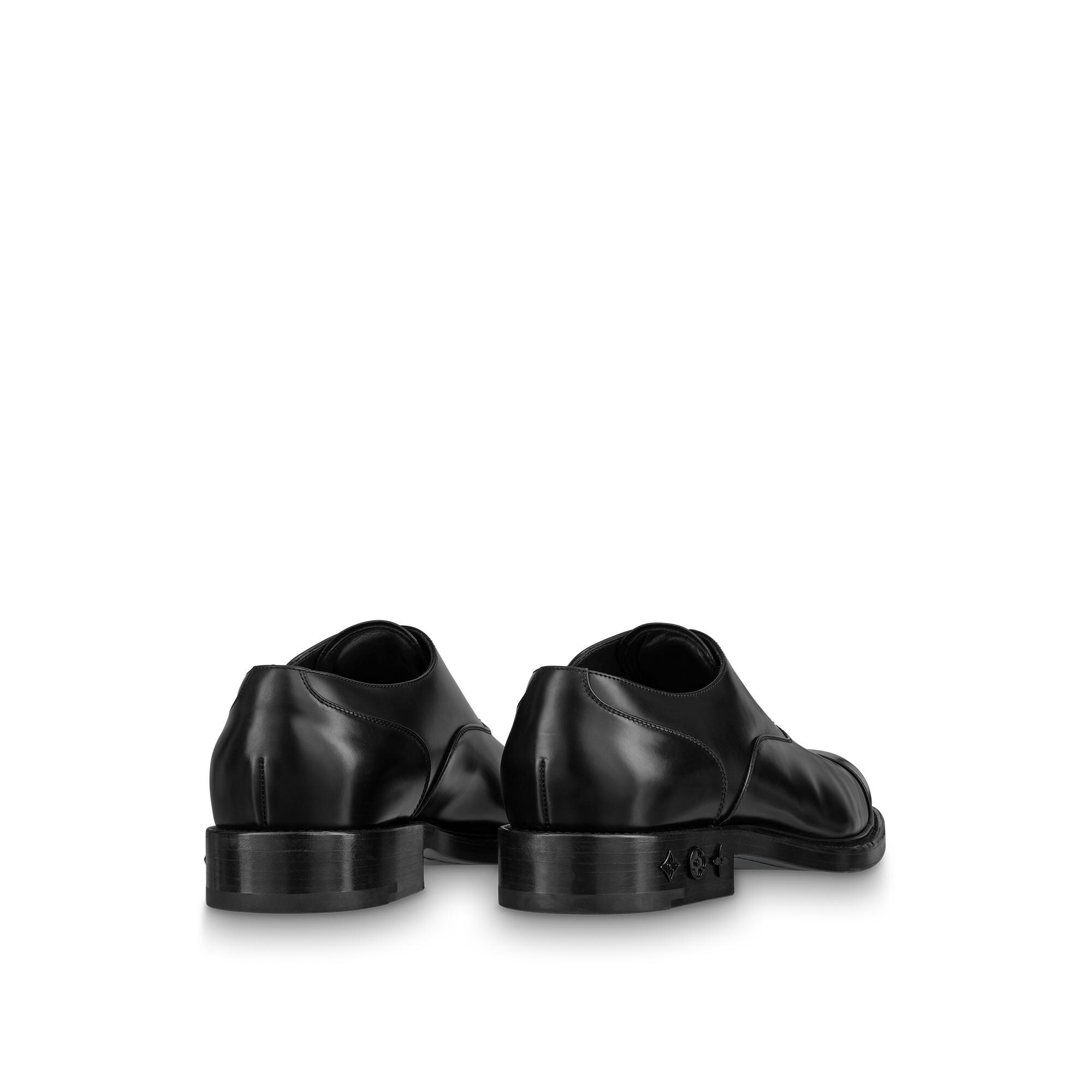 louis vuitton black leather shoes