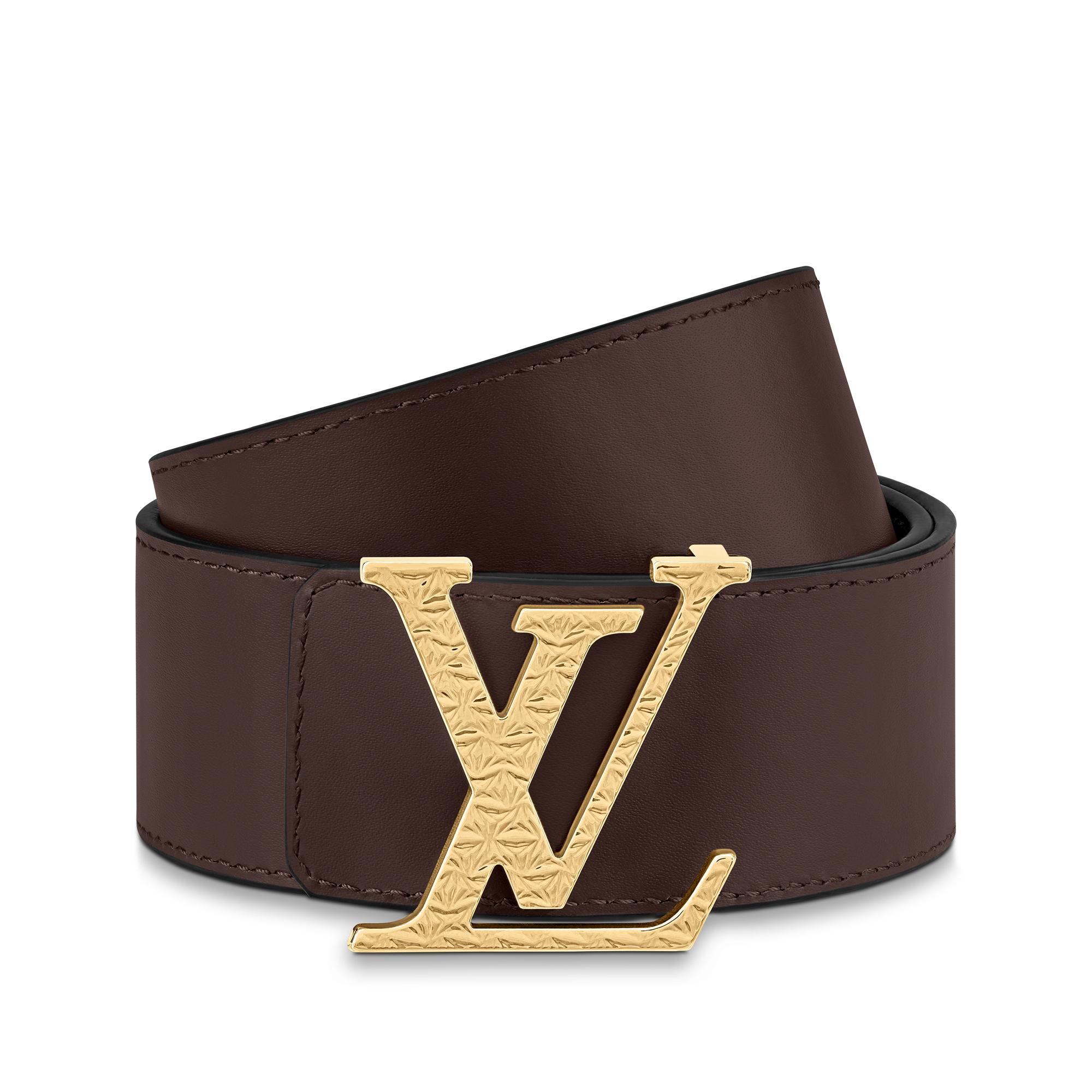 brown lv belt gold buckle