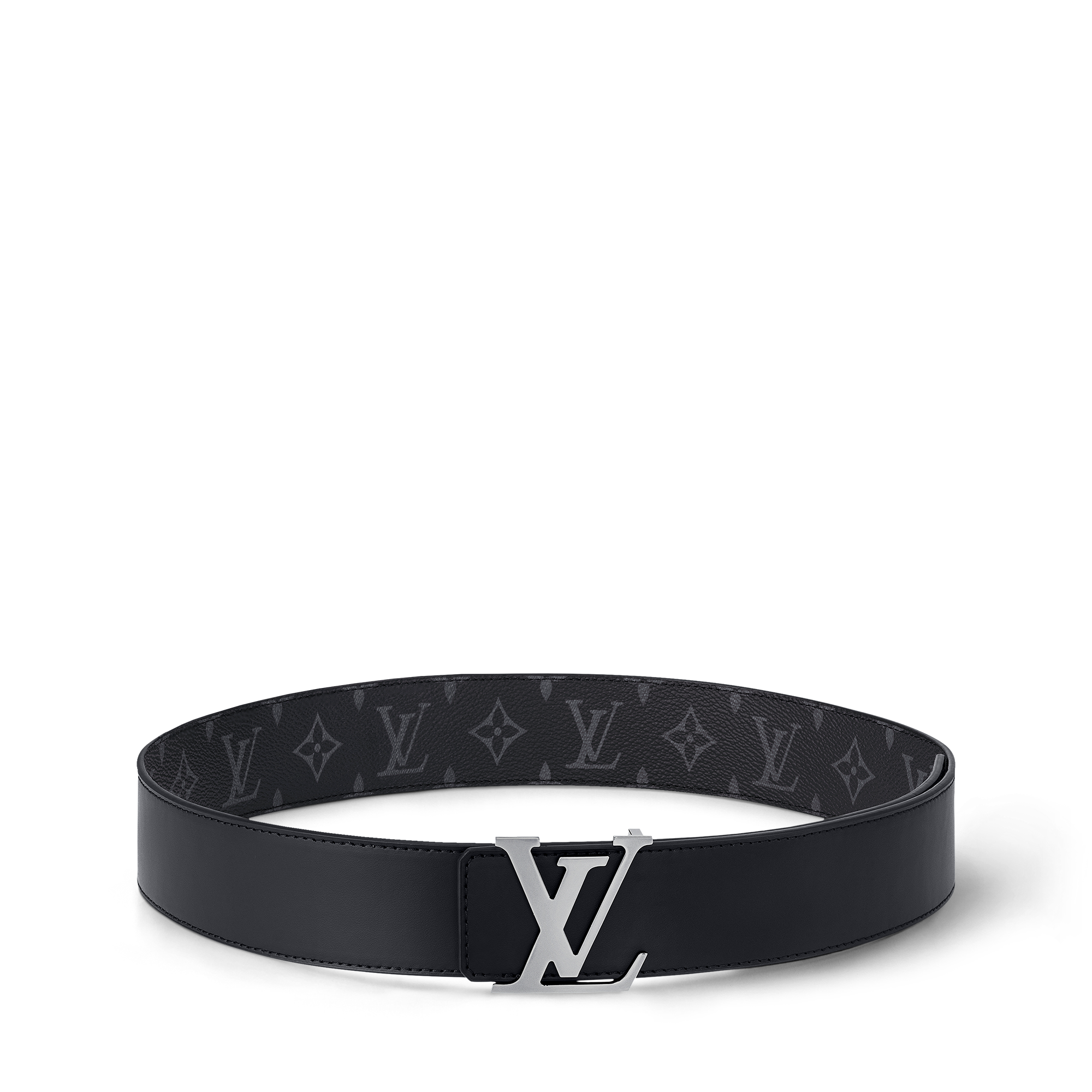LV Initiales 40mm Reversible Monogram Eclipse Canvas in Men
