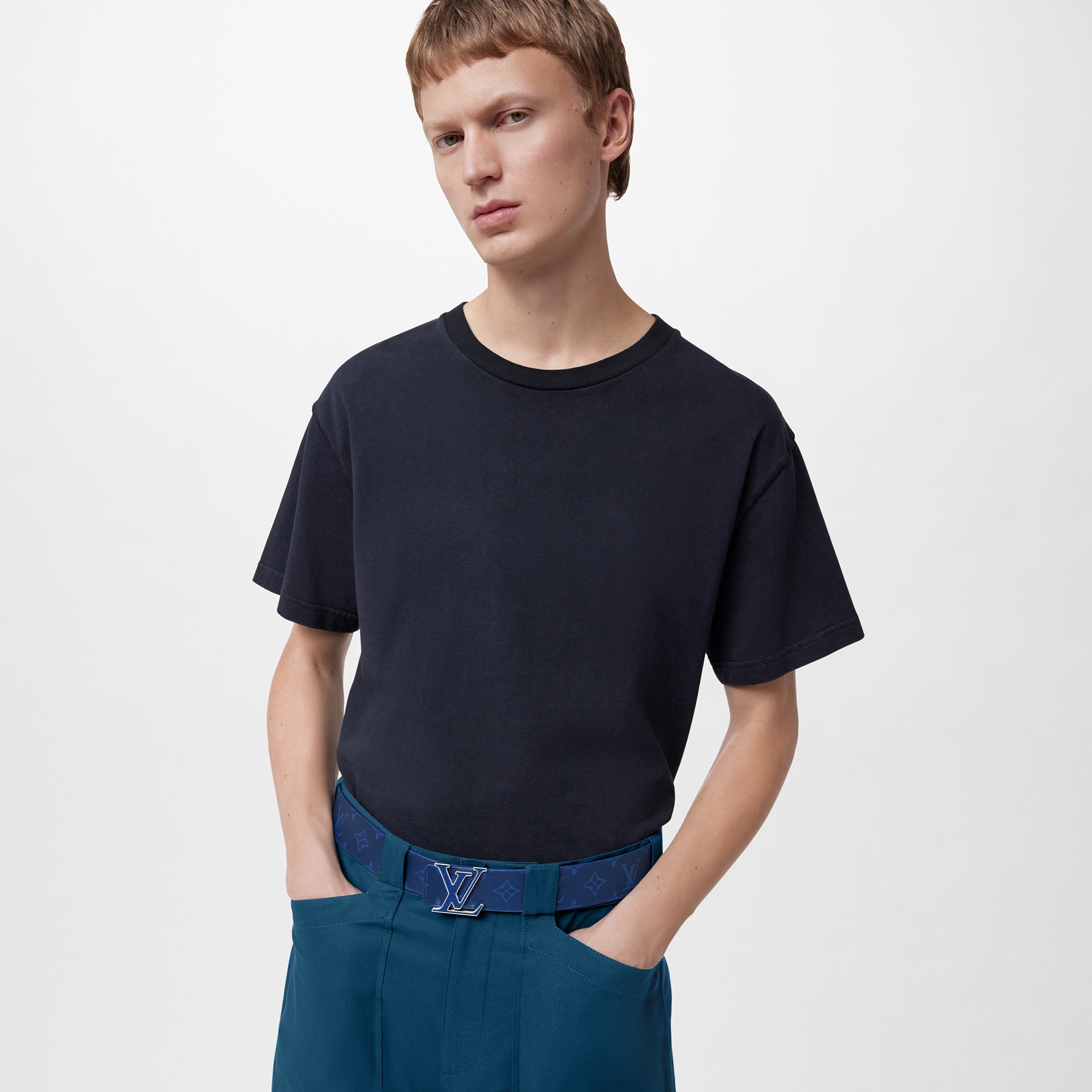 LV Initiales 40mm Reversible Belt Taigarama in Men