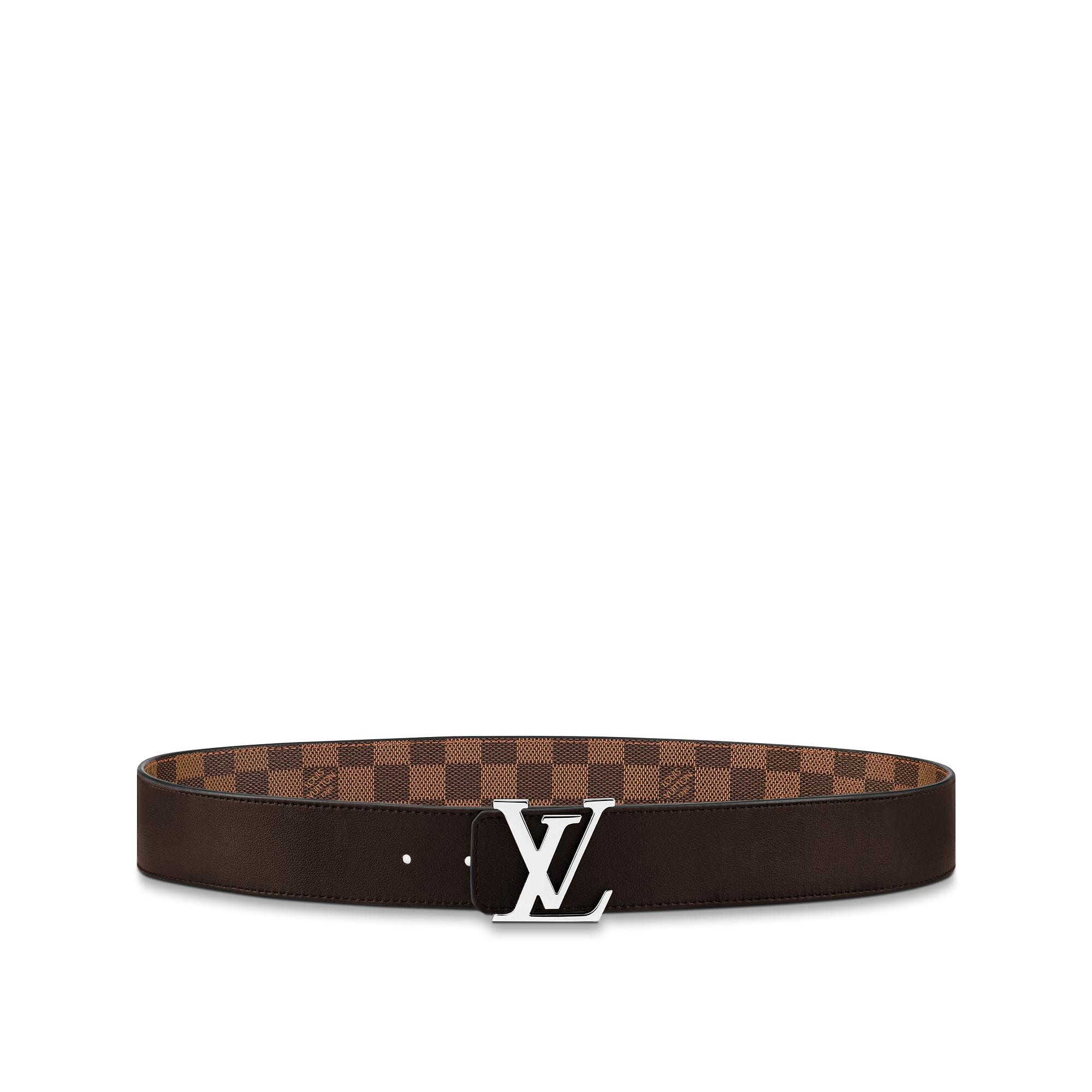 LV Initiales 40mm Reversible Belt Damier Graphite Canvas in Men