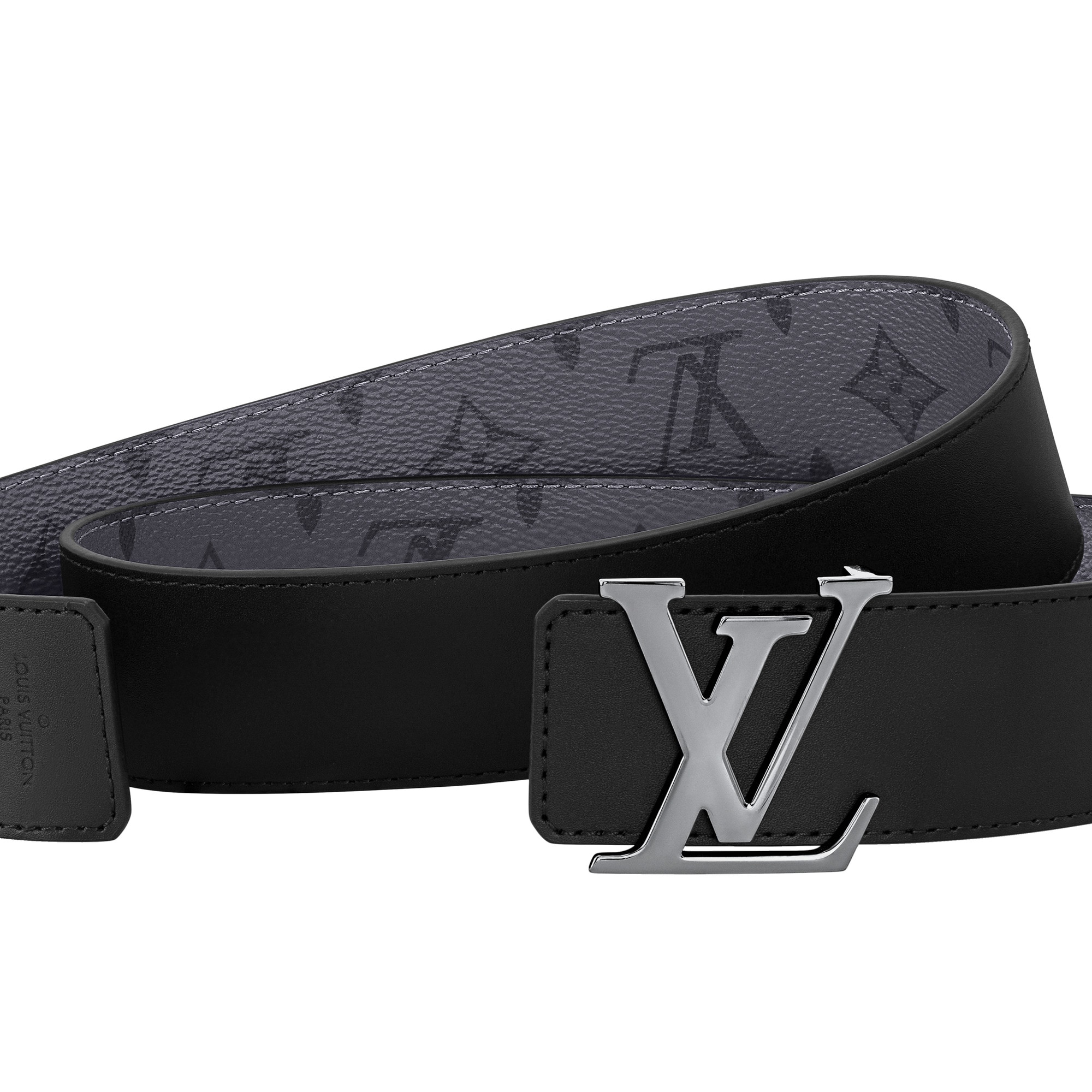 LV Initiales 40mm Reversible Belt Monogram Eclipse Reverse in Men