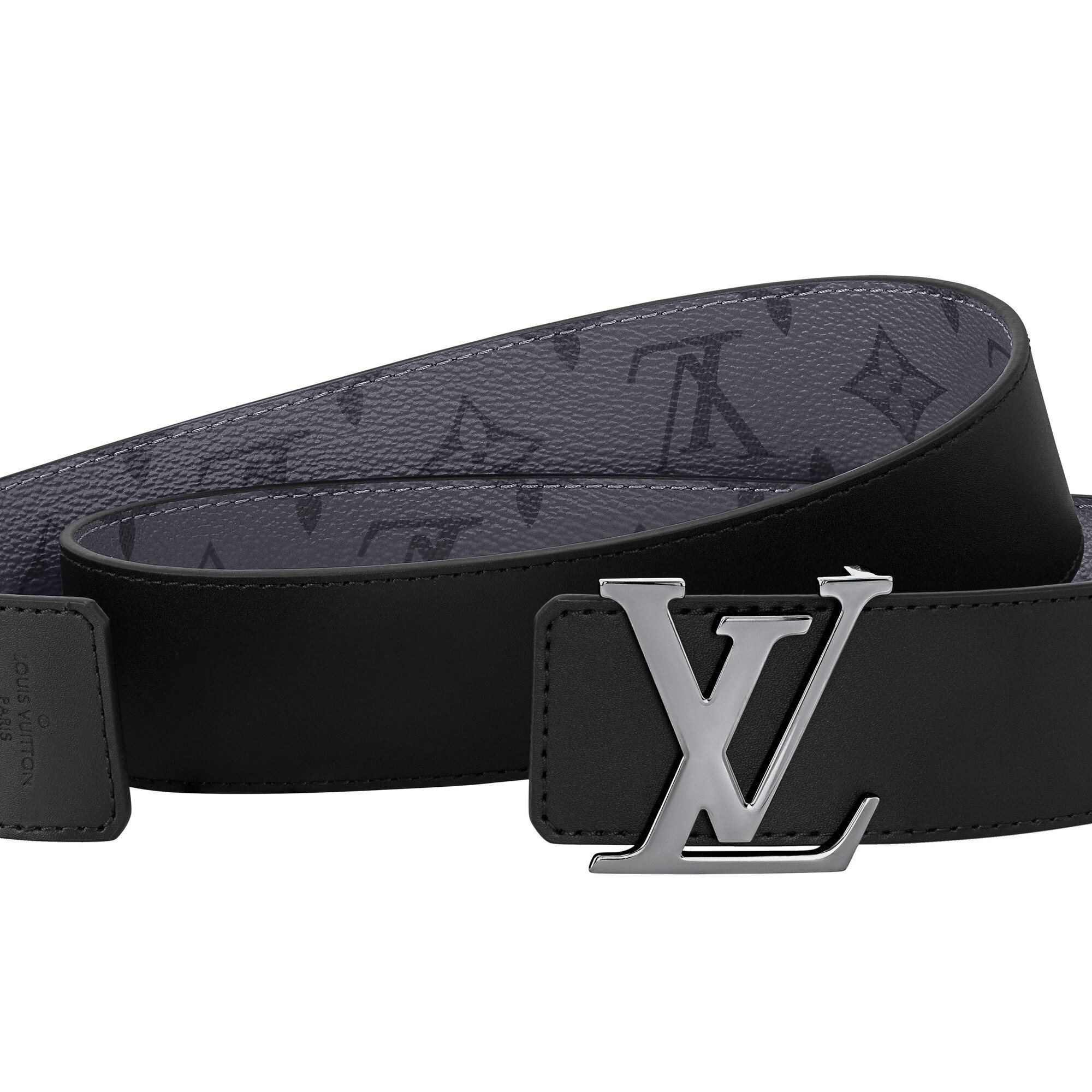 LV Initiales 40mm Reversible Belt Monogram Eclipse Reverse in Men