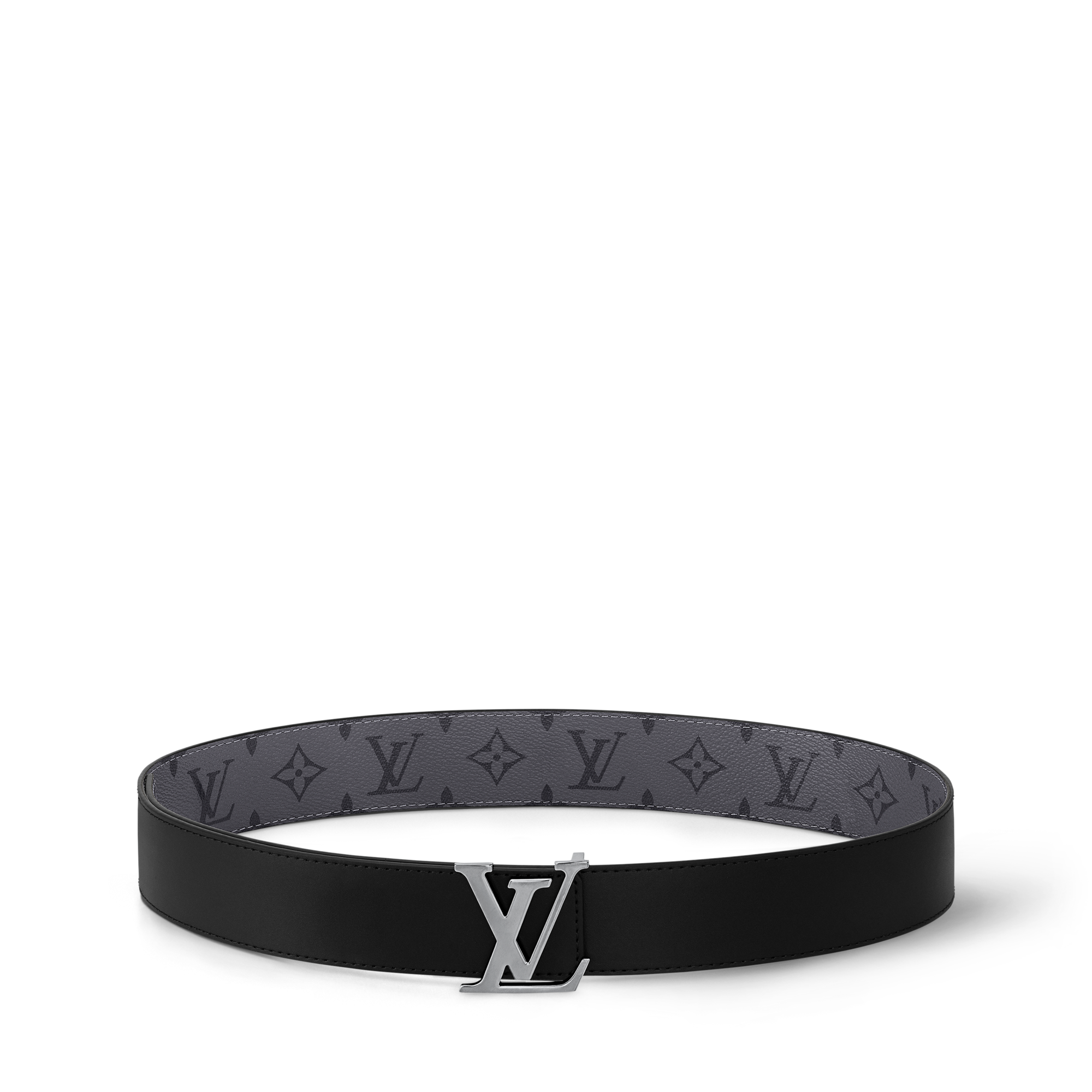 LV Initiales 40mm Reversible Belt Monogram Eclipse Reverse in Men