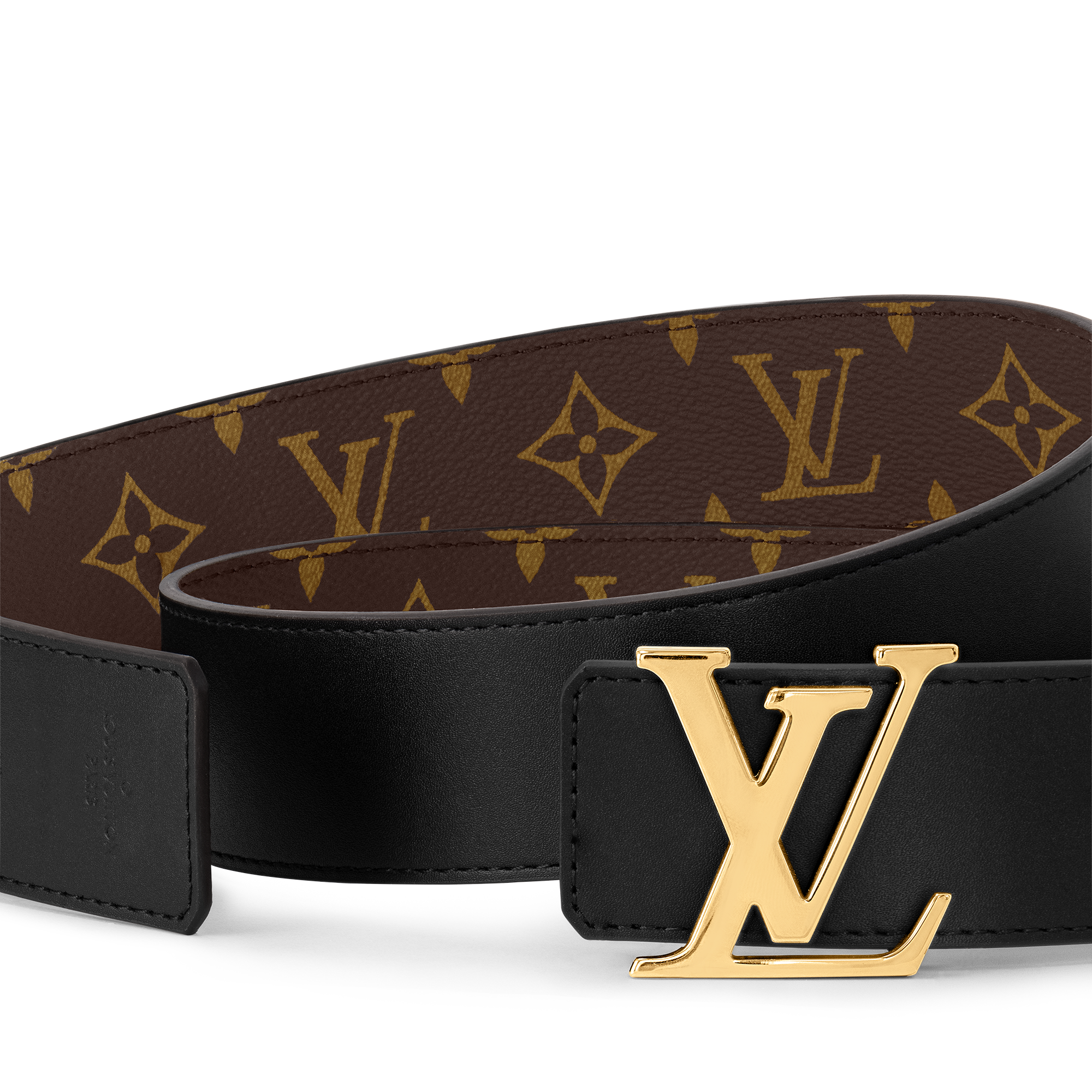 LV Initiales 40mm Reversible Belt Monogram Canvas in Women