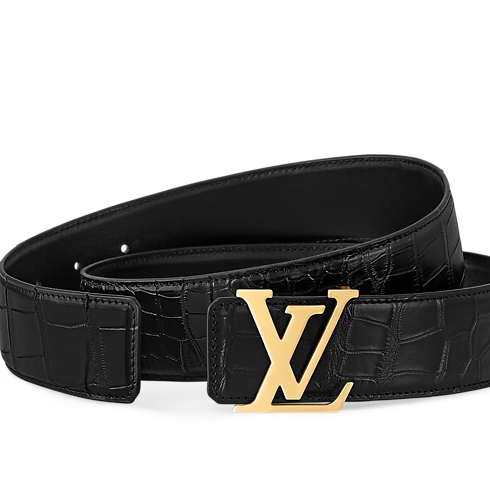 LV Initiales 40mm Reversible Belt Crocodilien Brillant in Men's Accessories Belts collections by Louis Vuitton (Product zoom)