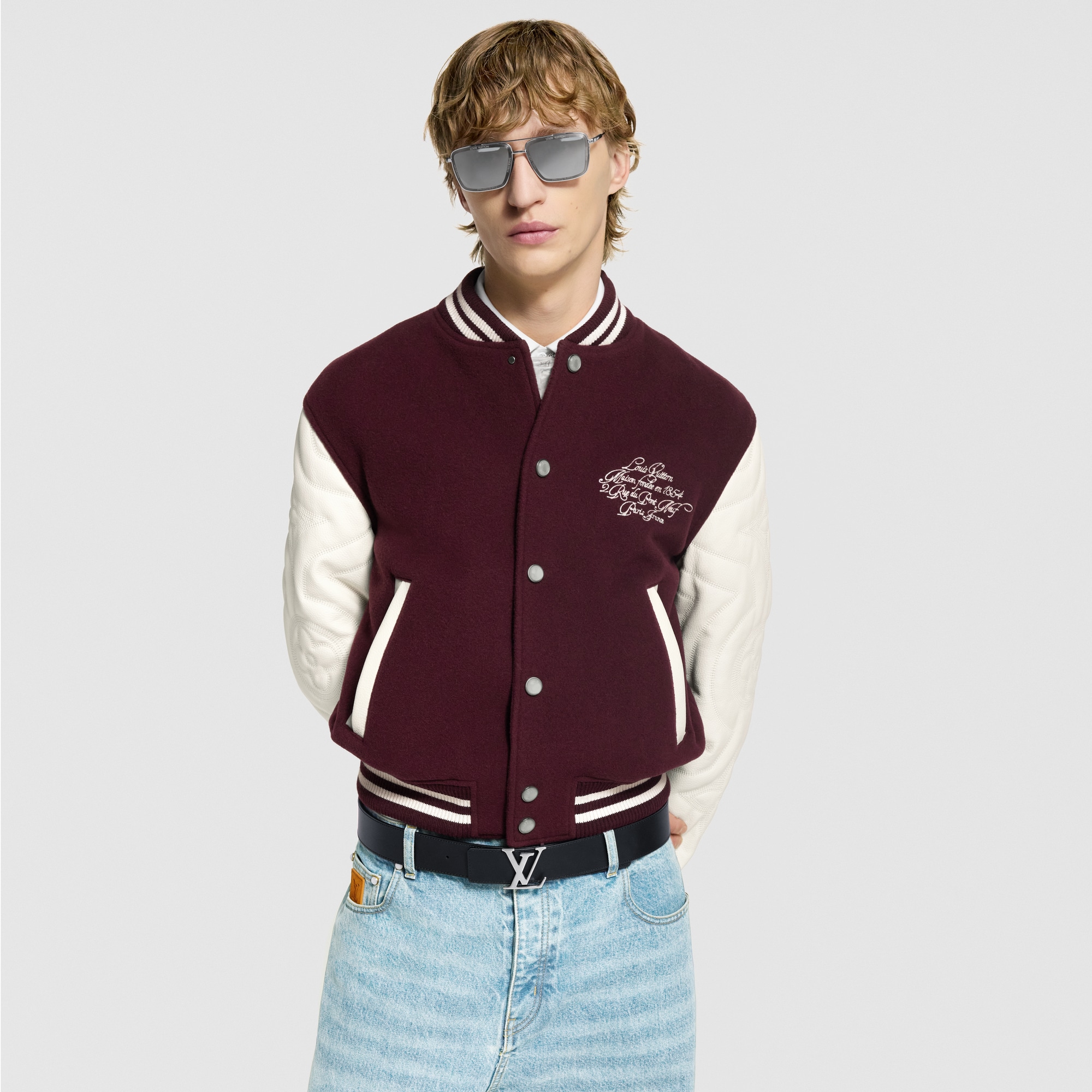 LV Initiales Blason 40mm Reversible Belt  in Men