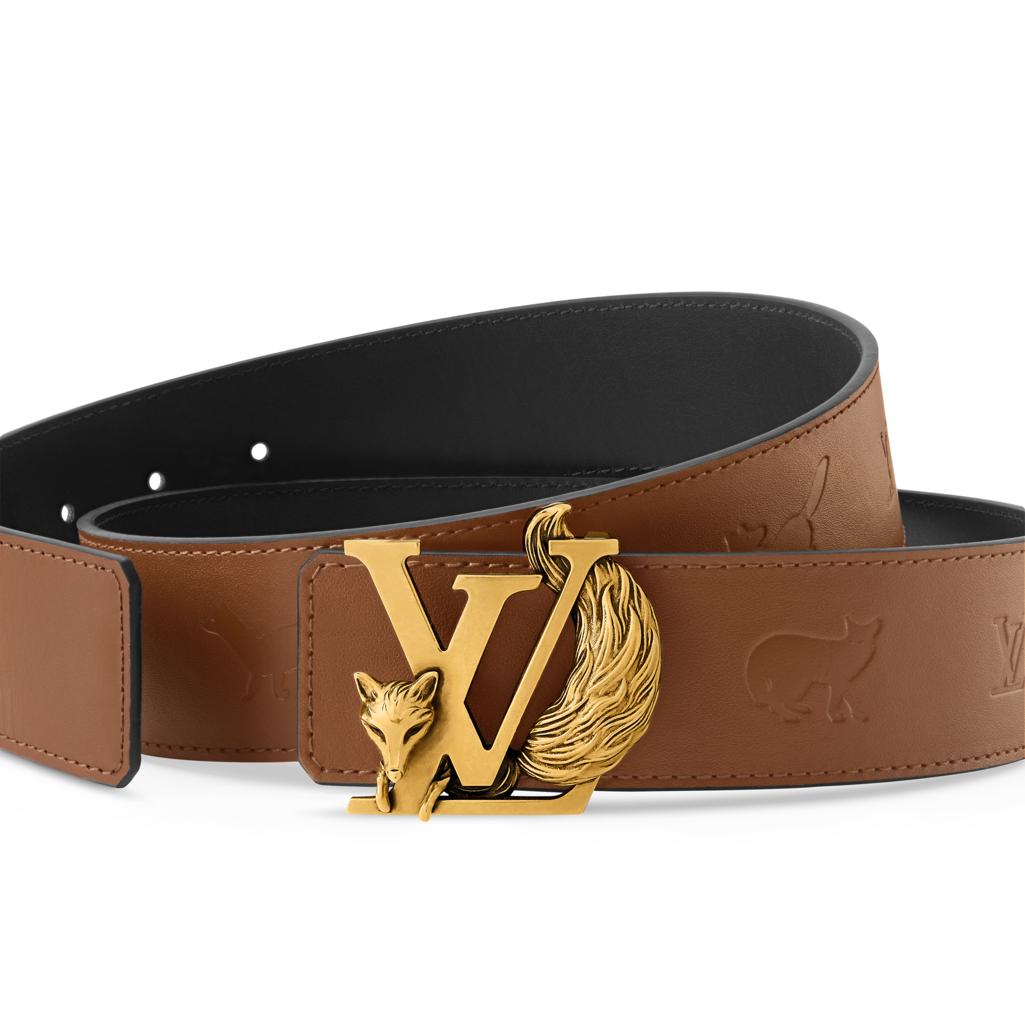 LV Initiales Fox 40mm Reversible Belt  in Men