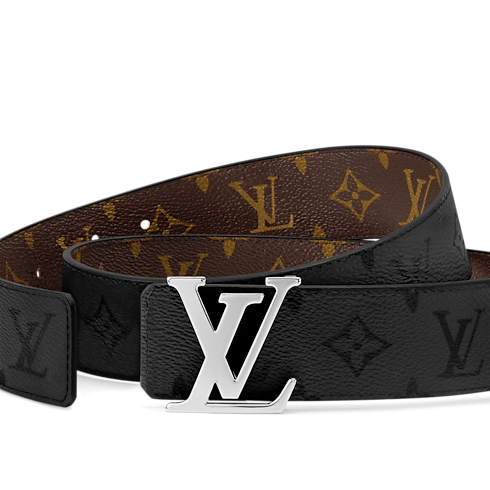 LV initiales Monogram Midnight 40mm Reversible Belt Monogram Midnight in Men's Accessories Belts collections by Louis Vuitton (Product zoom)