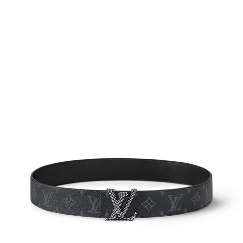 LV Initiales Studs 40mm Reversible Belt Monogram Eclipse Canvas in Men's Accessories Belts collections by Louis Vuitton (Product zoom)