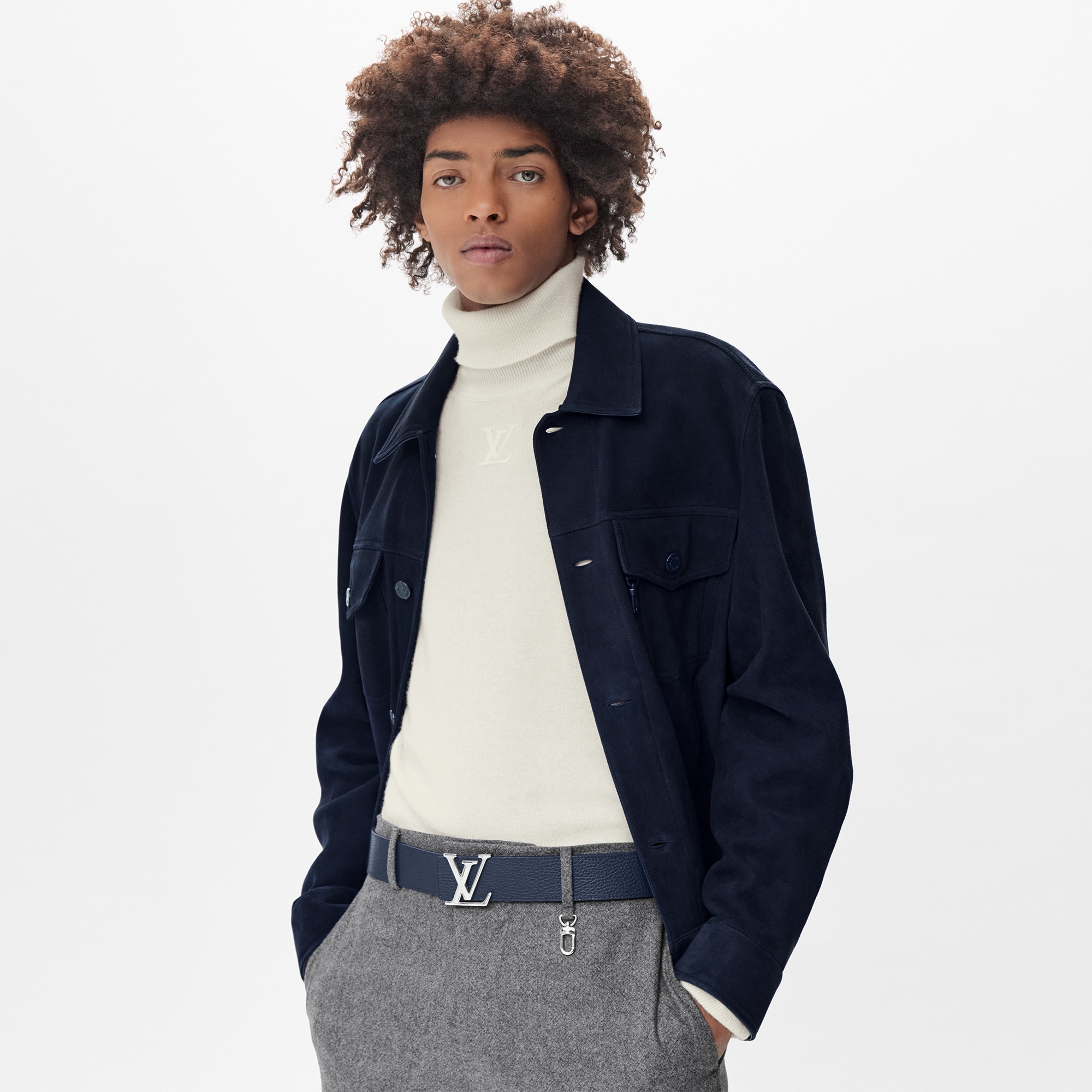 LV Initiales Taurillon 40mm Reversible Belt Taurillon Leather in Men